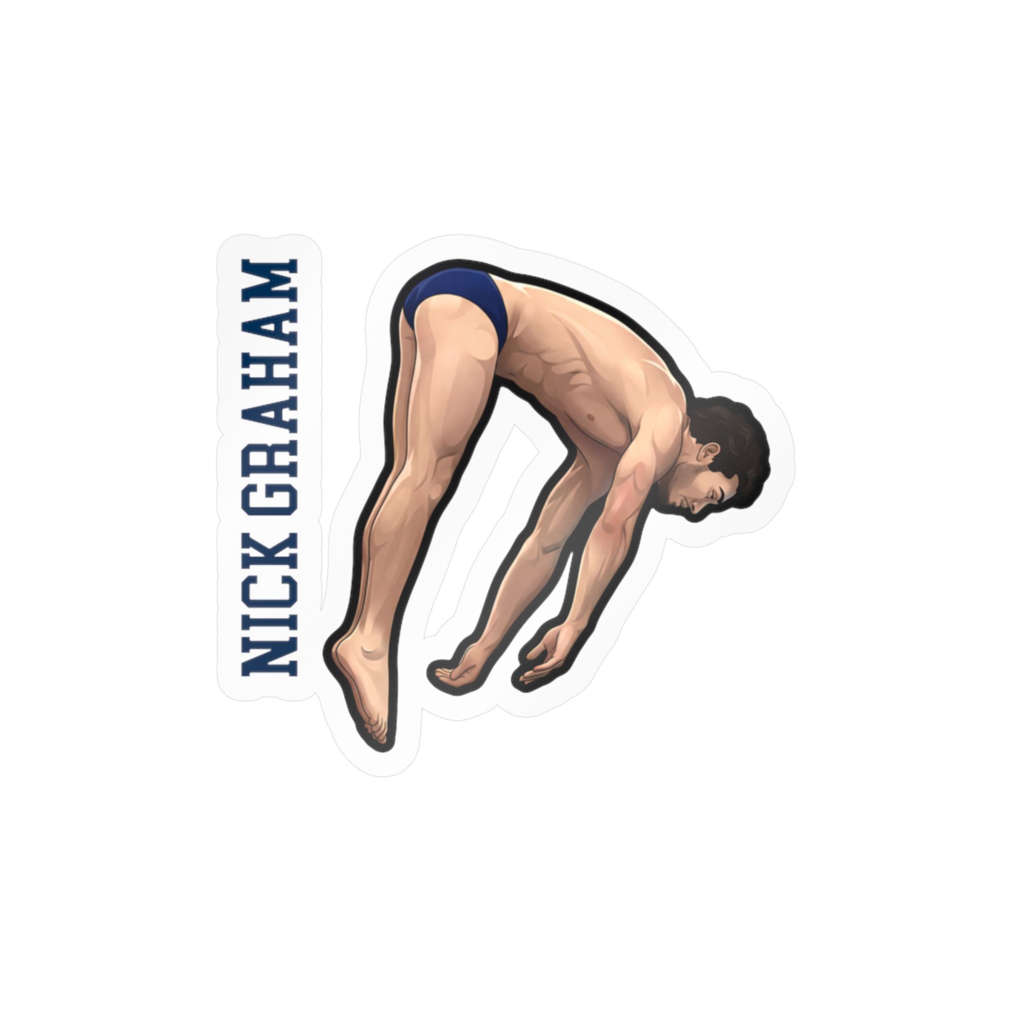 Vinyl Sticker — character_name_vertical in Classic