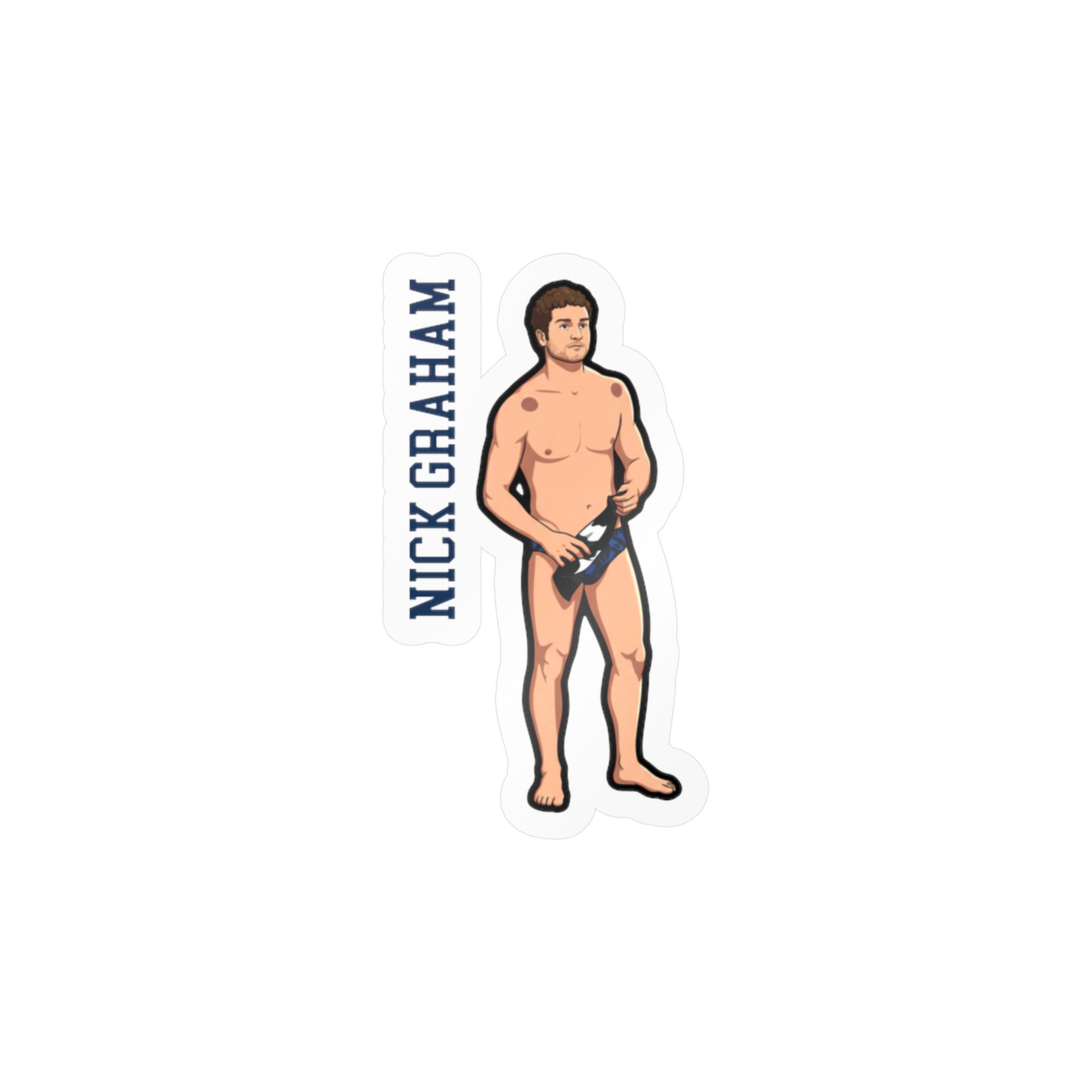 Vinyl Sticker — character_name_vertical in Classic
