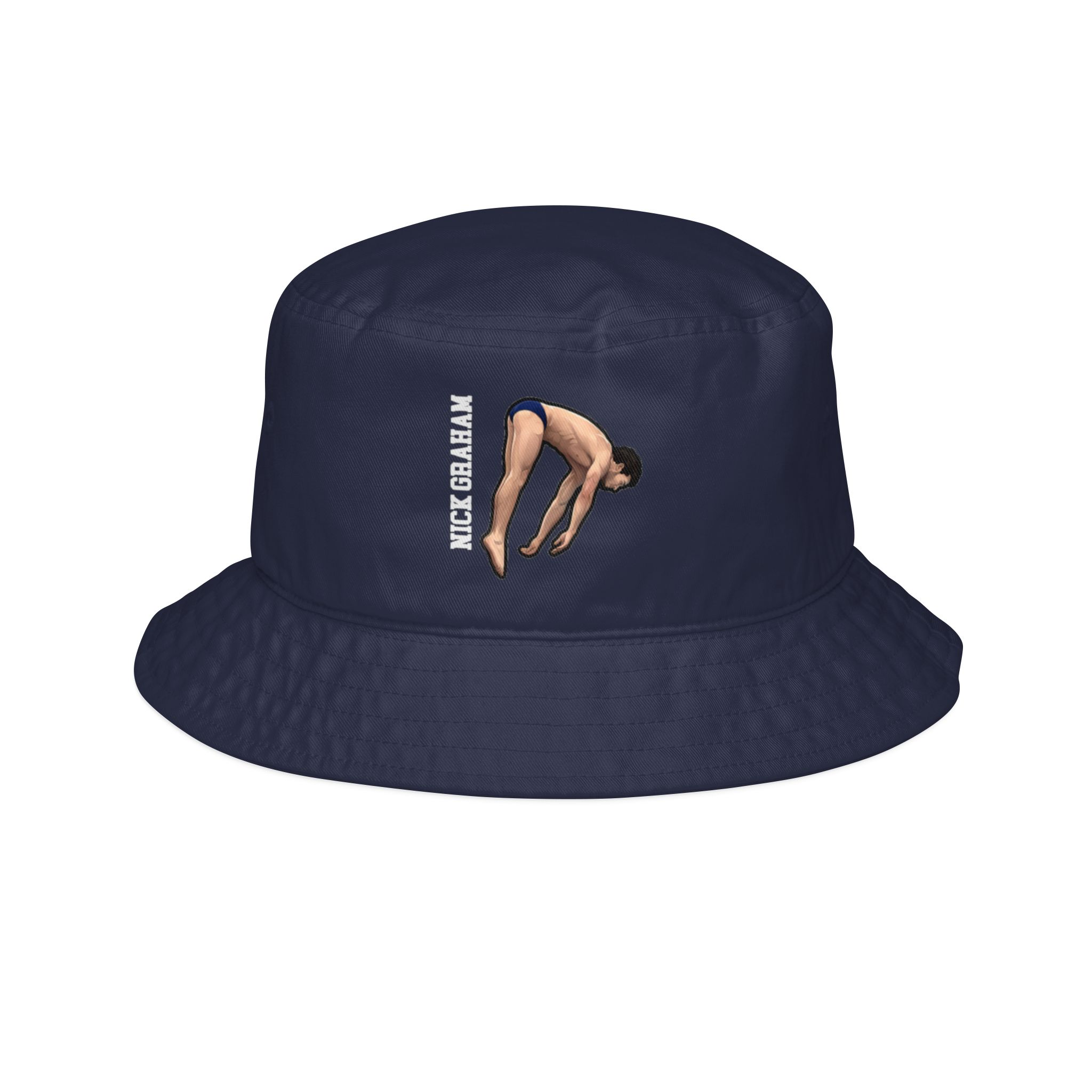 Bucket Hat — character_name_vertical in Navy