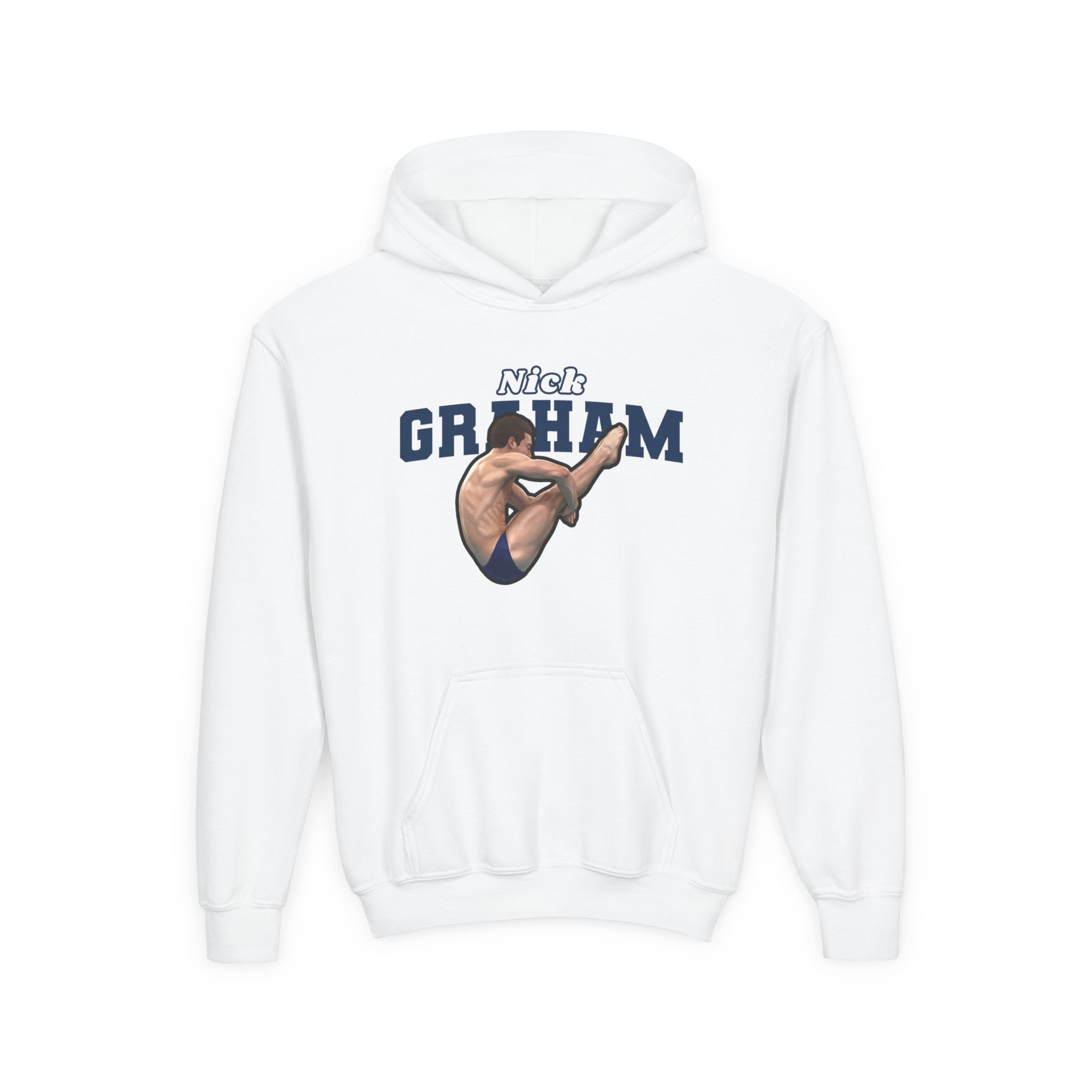 Youth Hoodie — character_name_arch in White