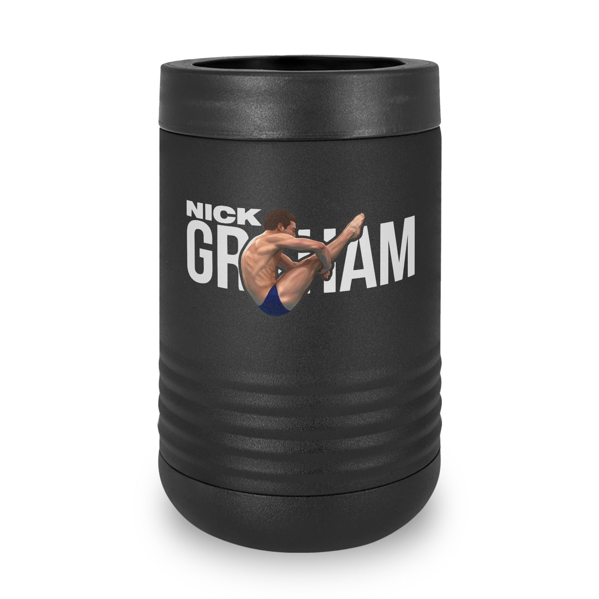 Stainless Can Cooler — character_player_name in Black
