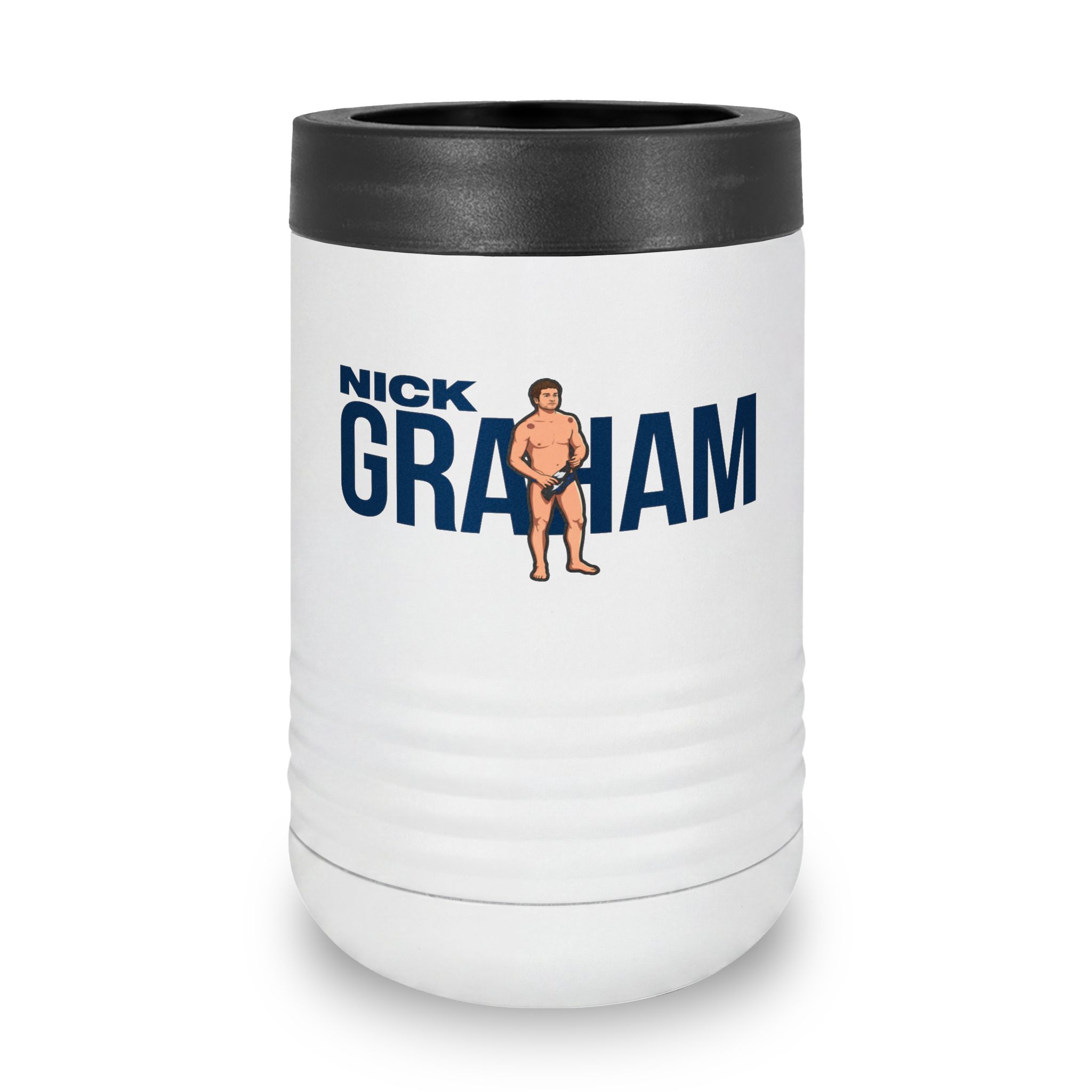 Stainless Can Cooler — character_player_name in White