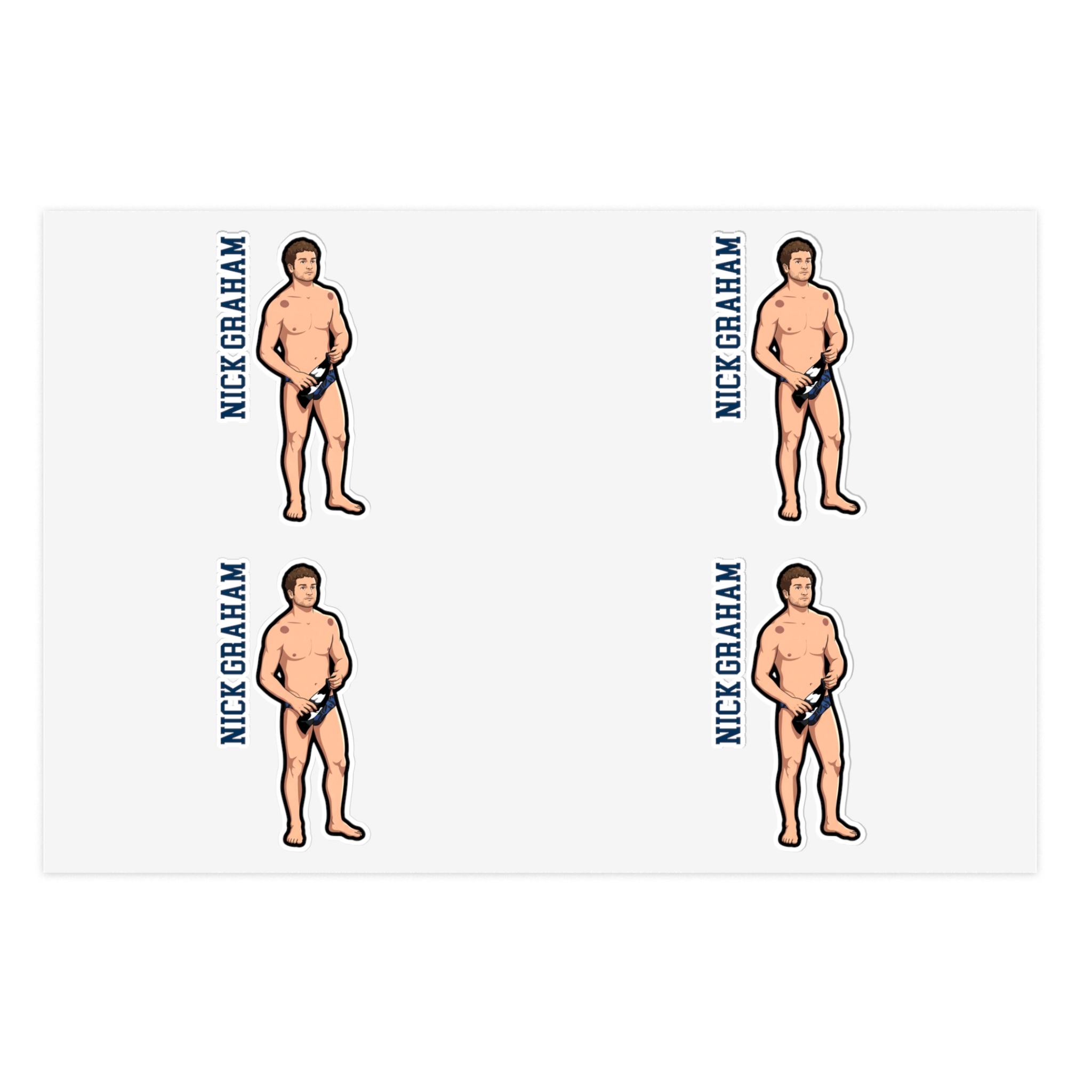 Sticker Sheet — character_name_vertical in Classic