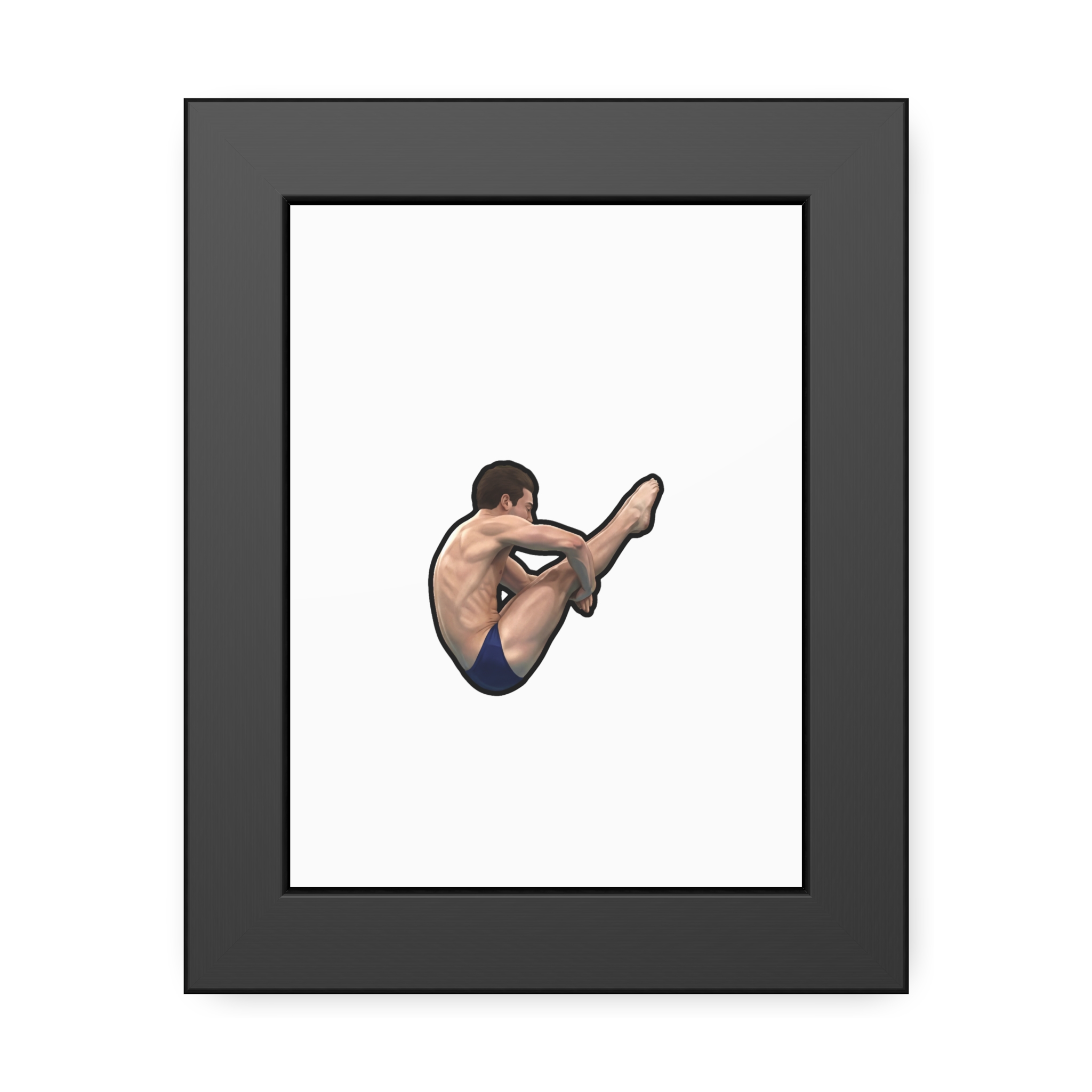 Framed Poster — character_name_arch in Black