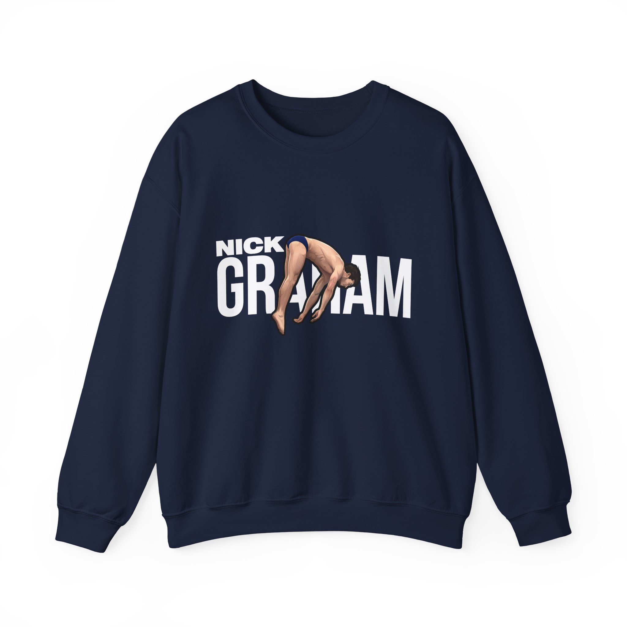 Crewneck Sweatshirt — character_player_name in Navy