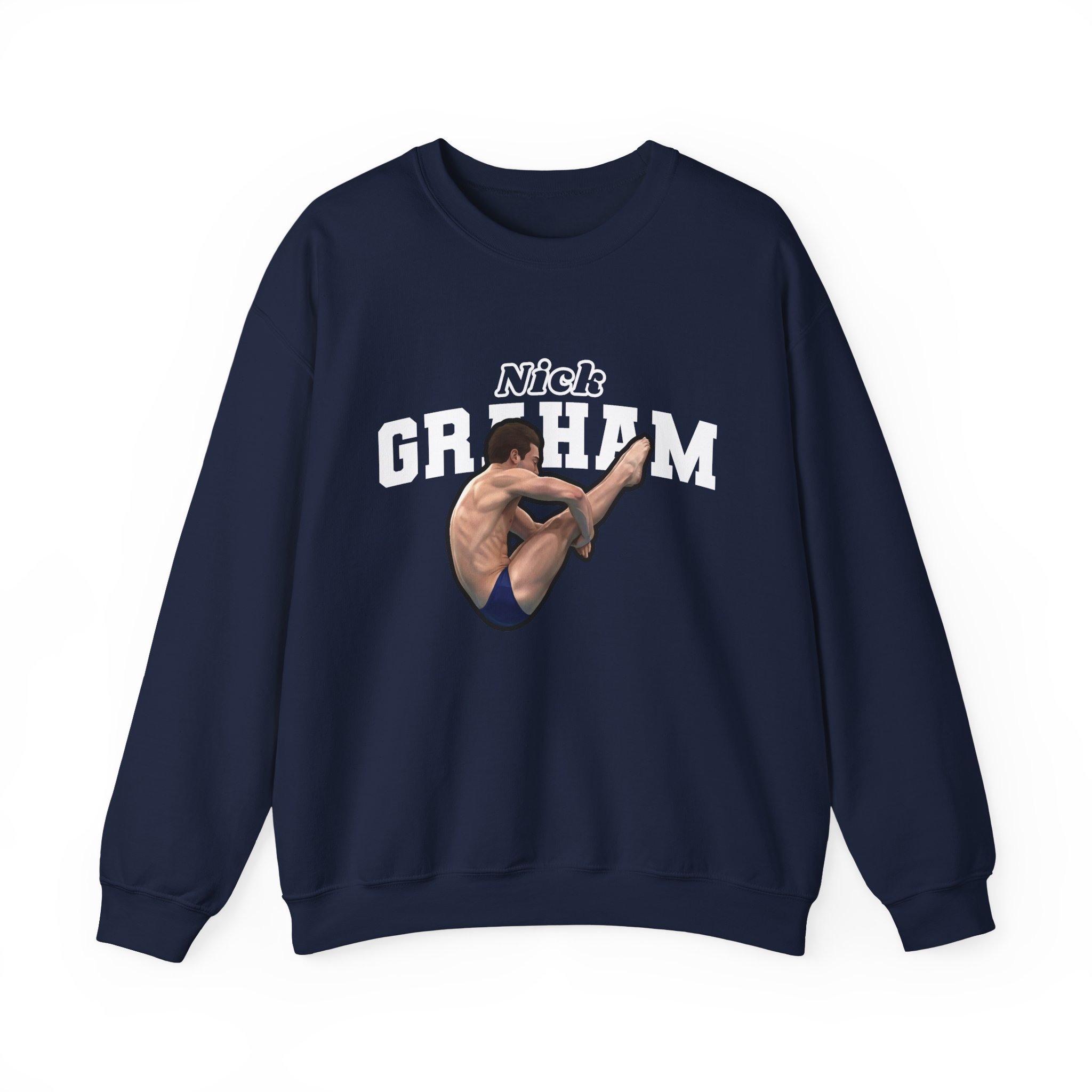 Crewneck Sweatshirt — character_name_arch in Navy
