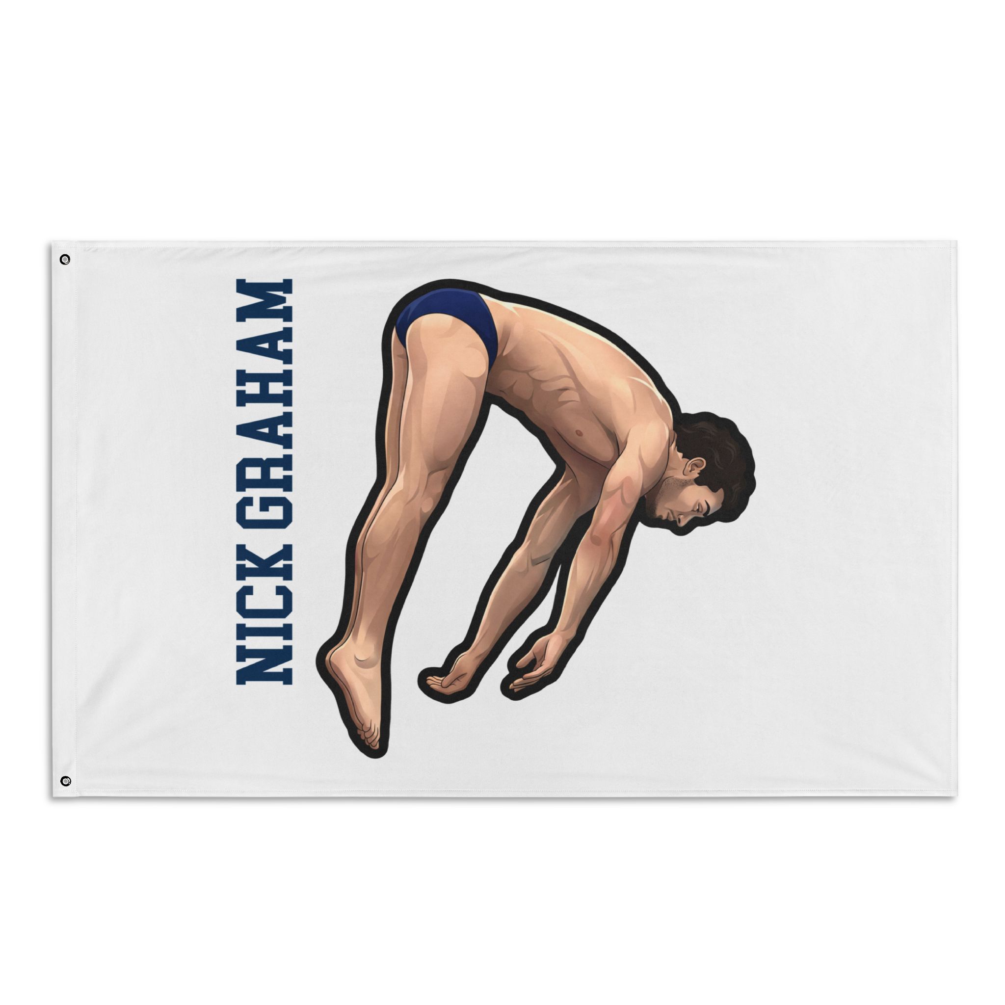 Flag (35 × 56 in) — character_name_vertical in Classic