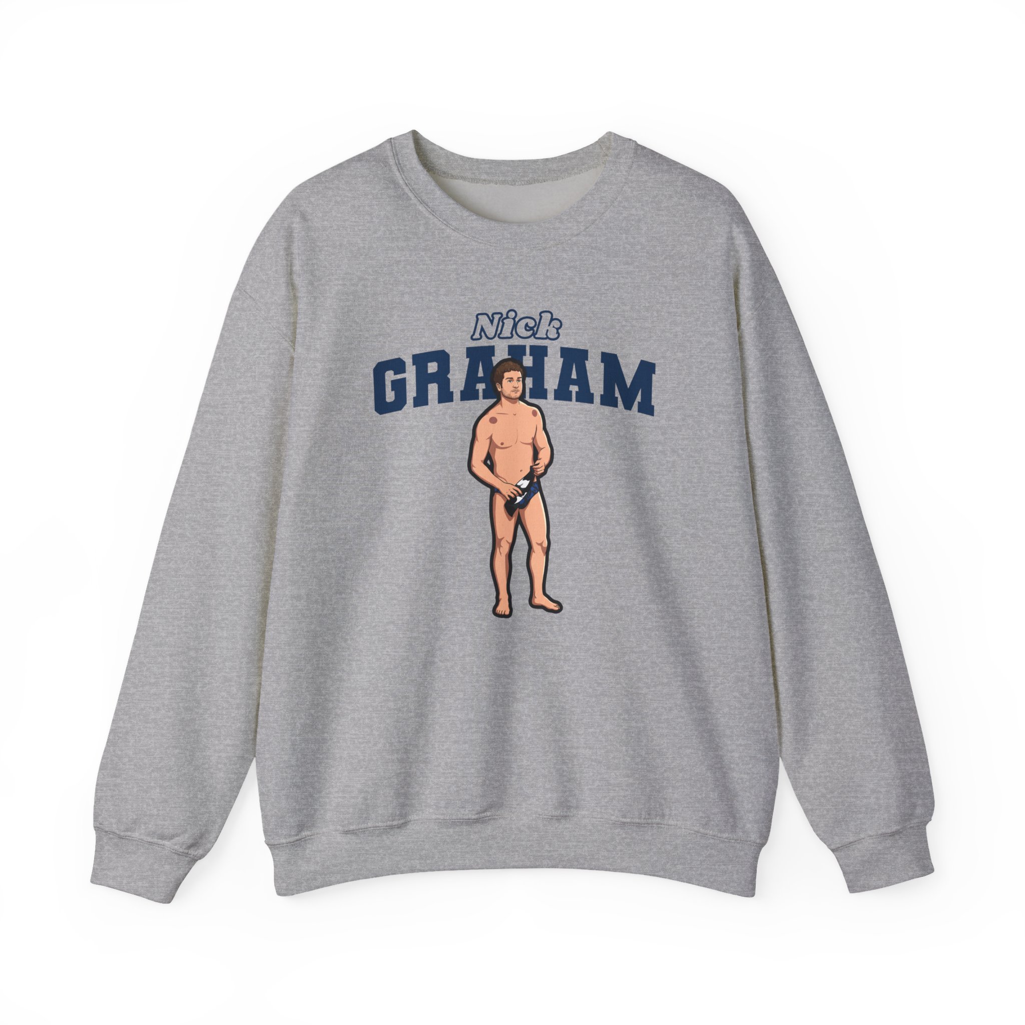 Crewneck Sweatshirt — character_name_arch in Grey