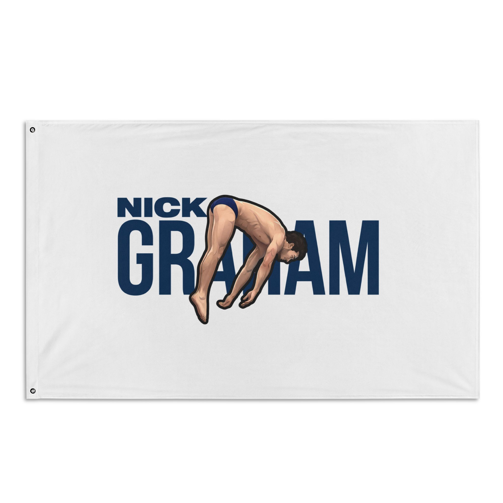 Flag (35 × 56 in) — character_player_name in Classic
