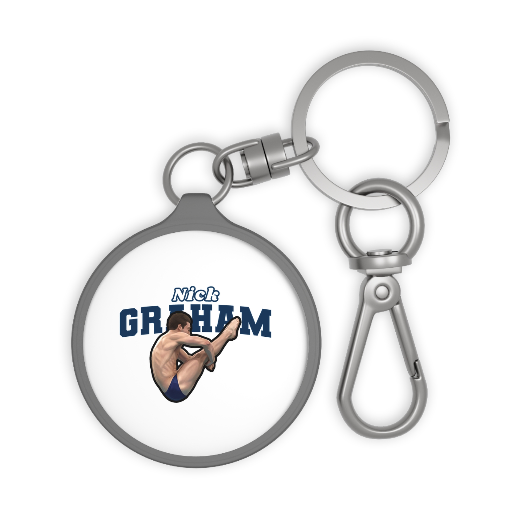 Keychain — character_name_arch in Grey