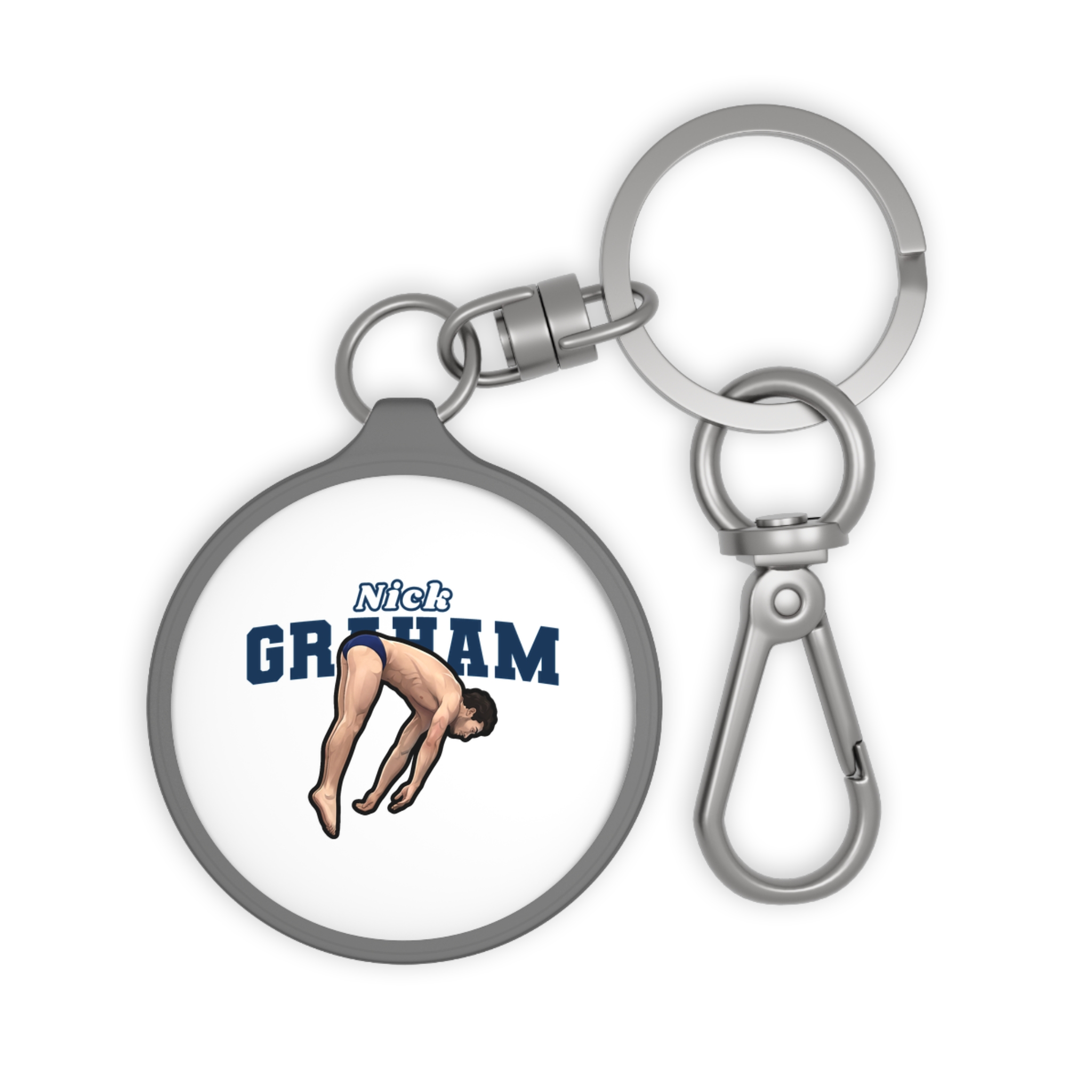 Keychain — character_name_arch in Grey
