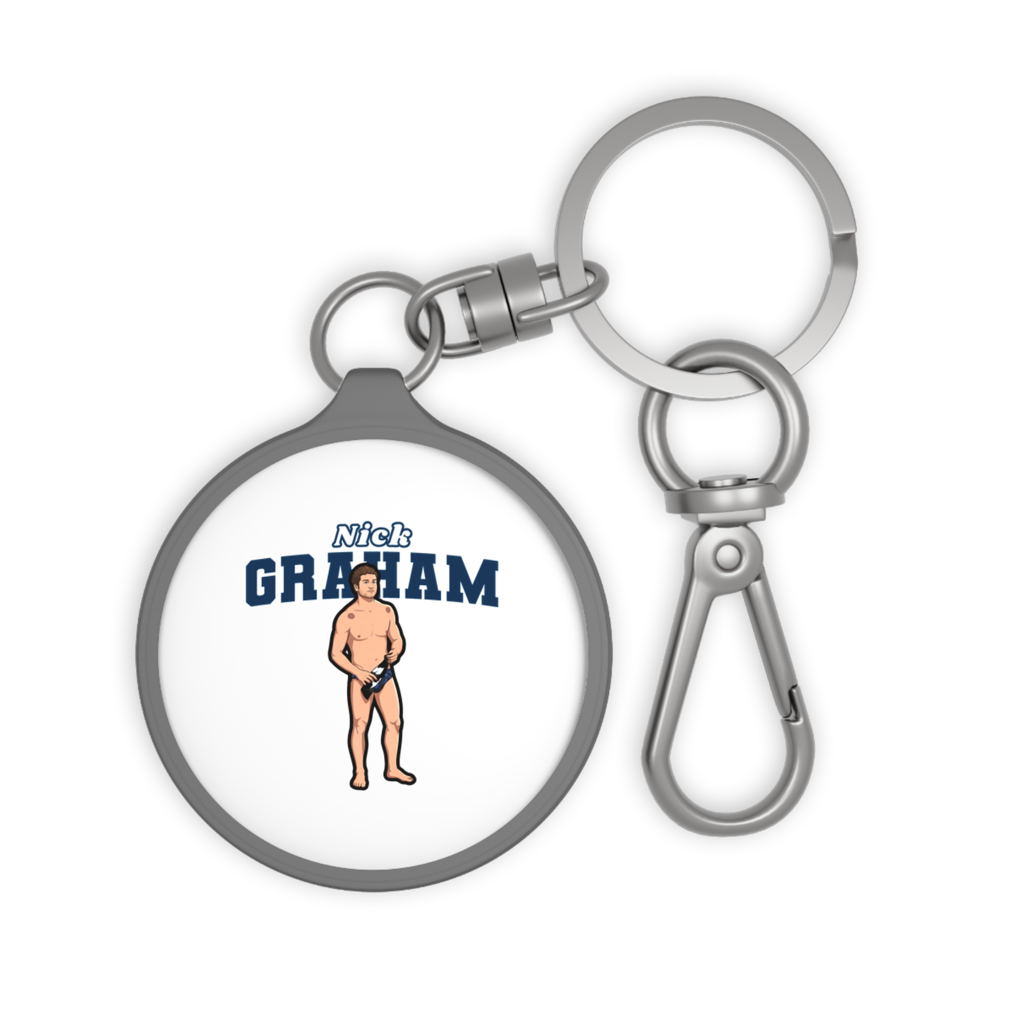 Keychain — character_name_arch in Grey