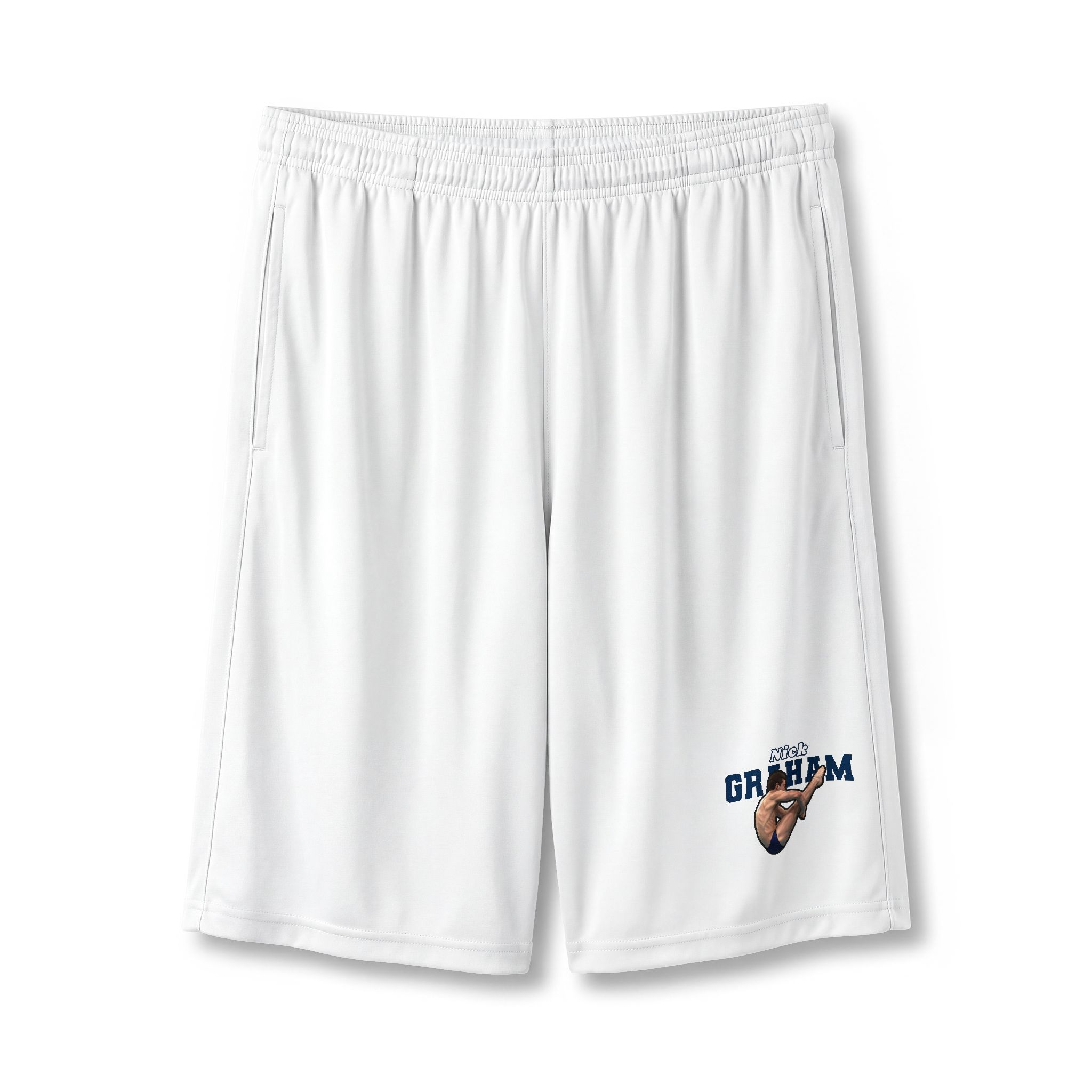 Shorts — character_name_arch in White