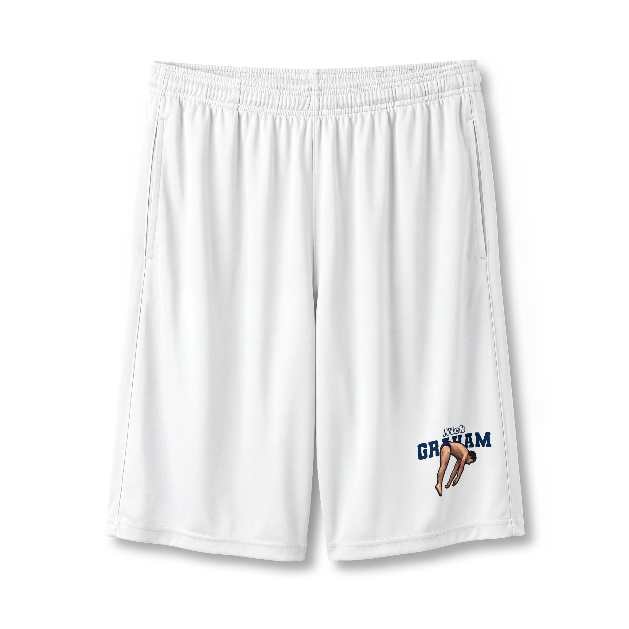 Shorts — character_name_arch in White