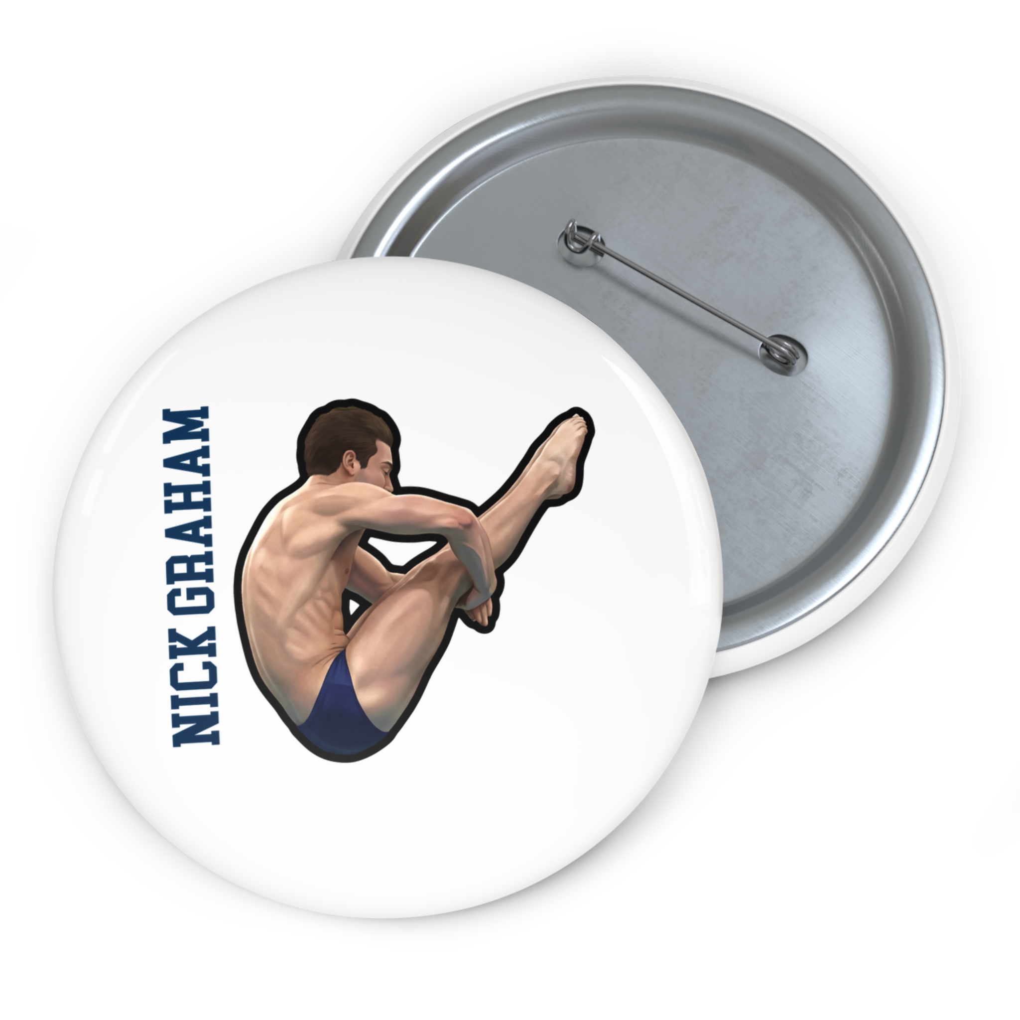 Game Day Pin — character_name_vertical in Classic