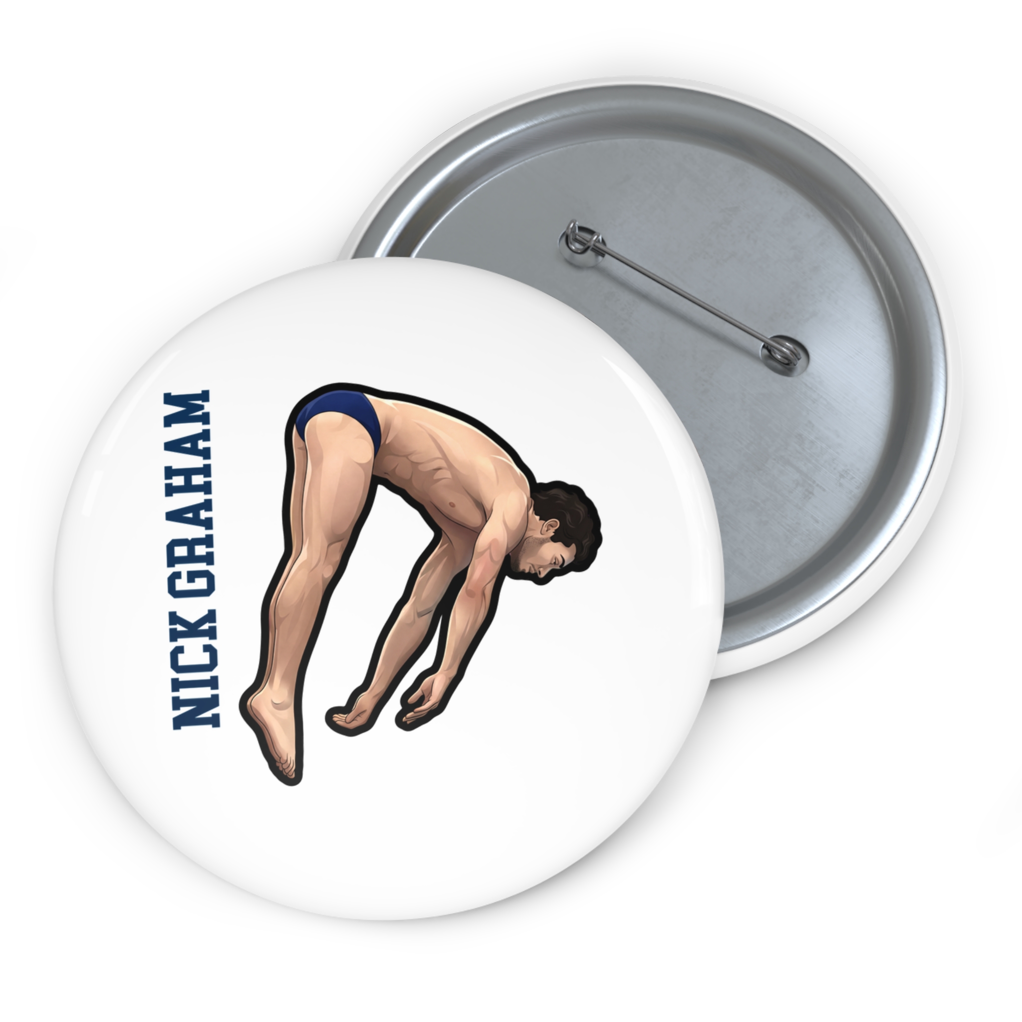 Game Day Pin — character_name_vertical in Classic