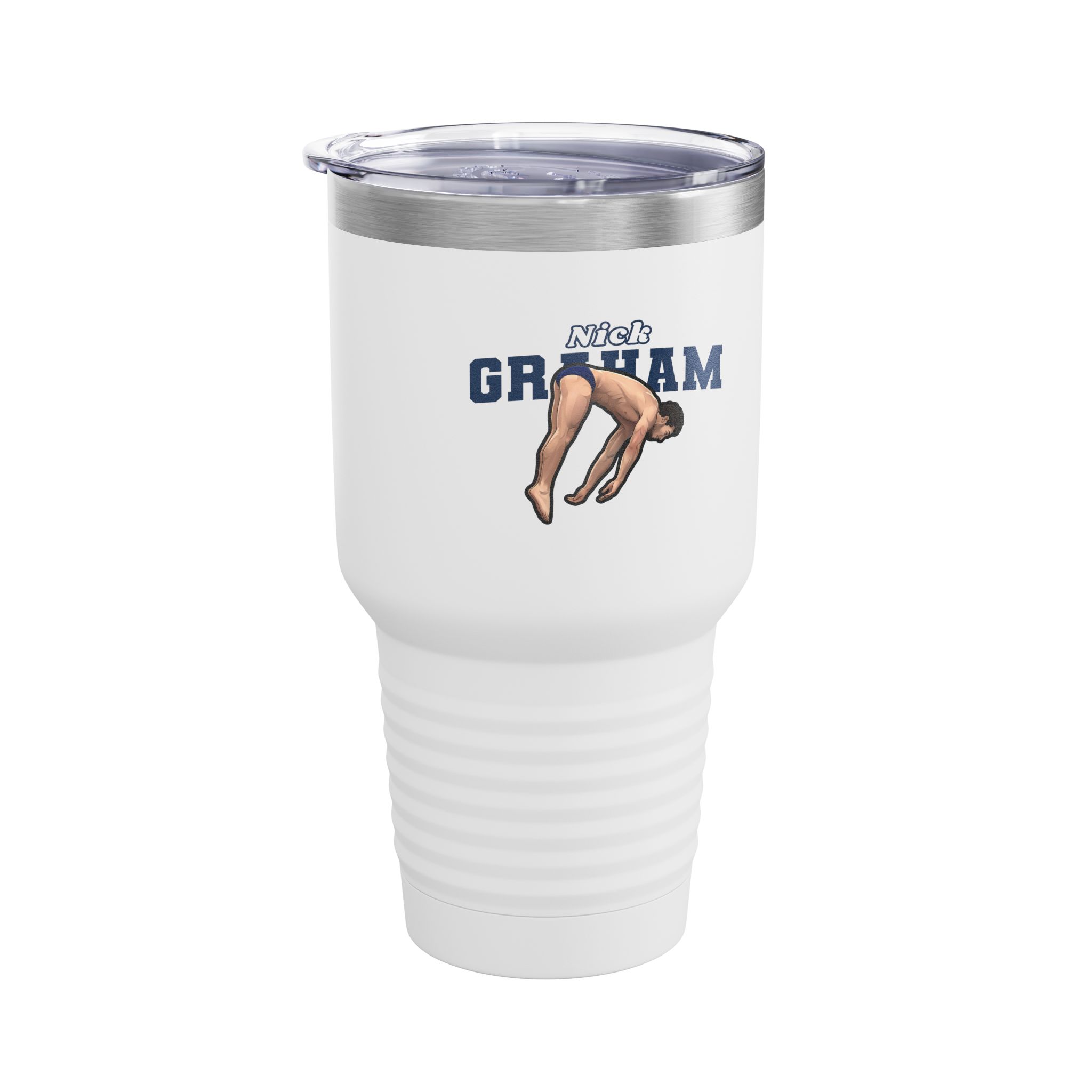 30oz Tumbler — character_name_arch in White