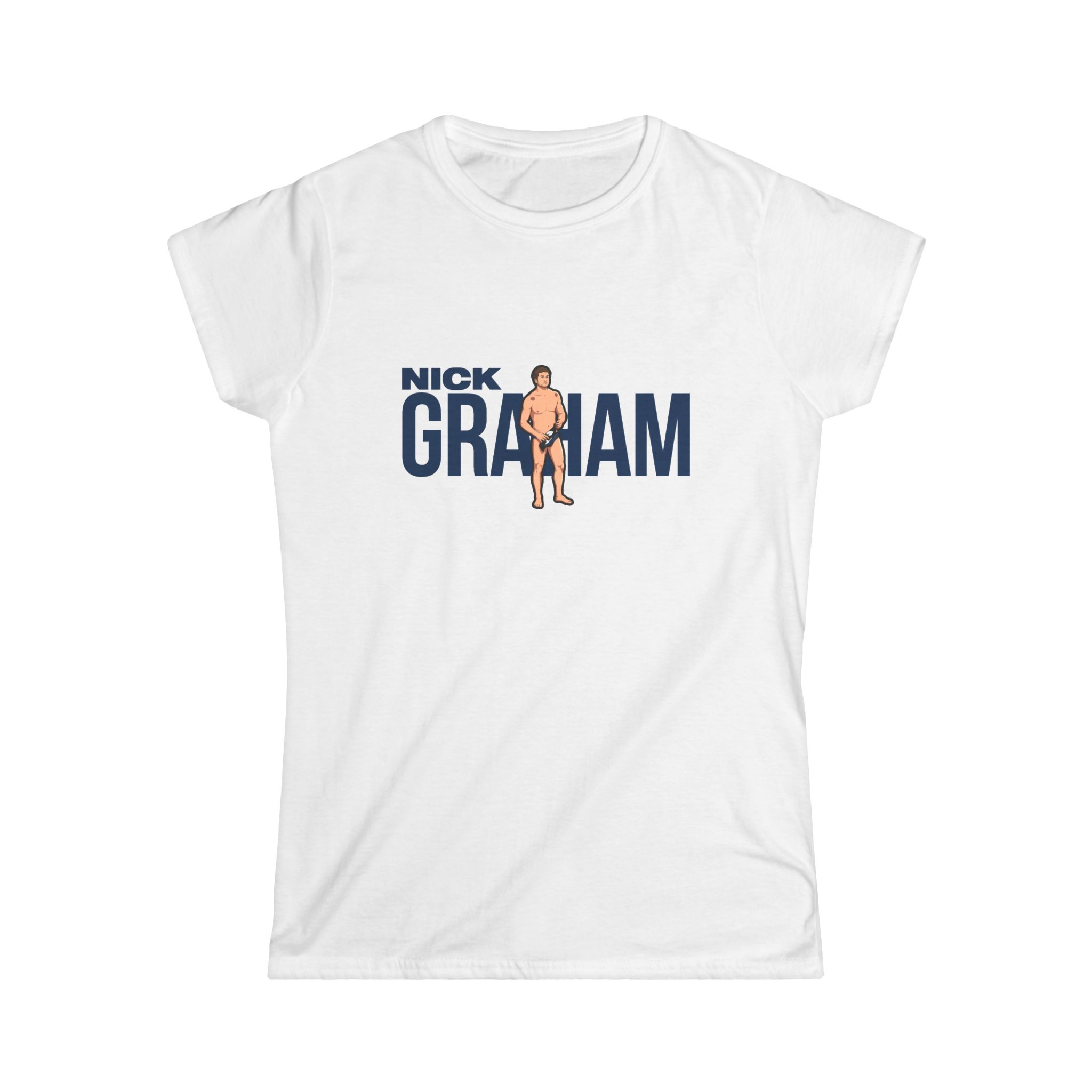Women's Softstyle Tee — character_player_name in White