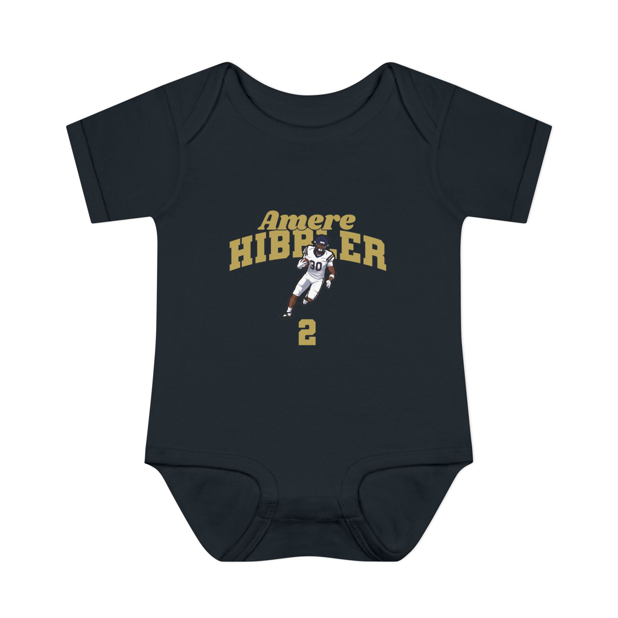 Baby Onesie — character_signature_arch in Black