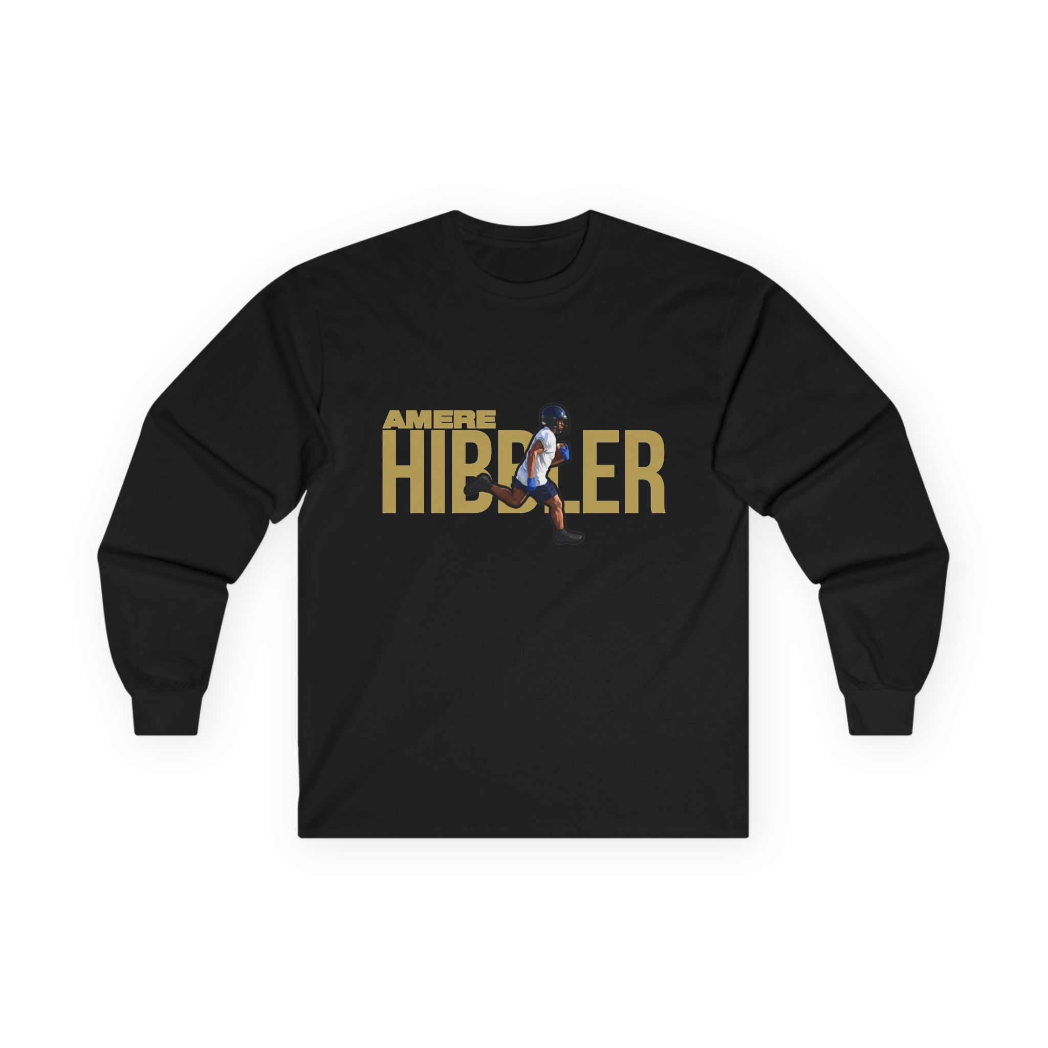 Long Sleeve Tee — character_player_name in Black