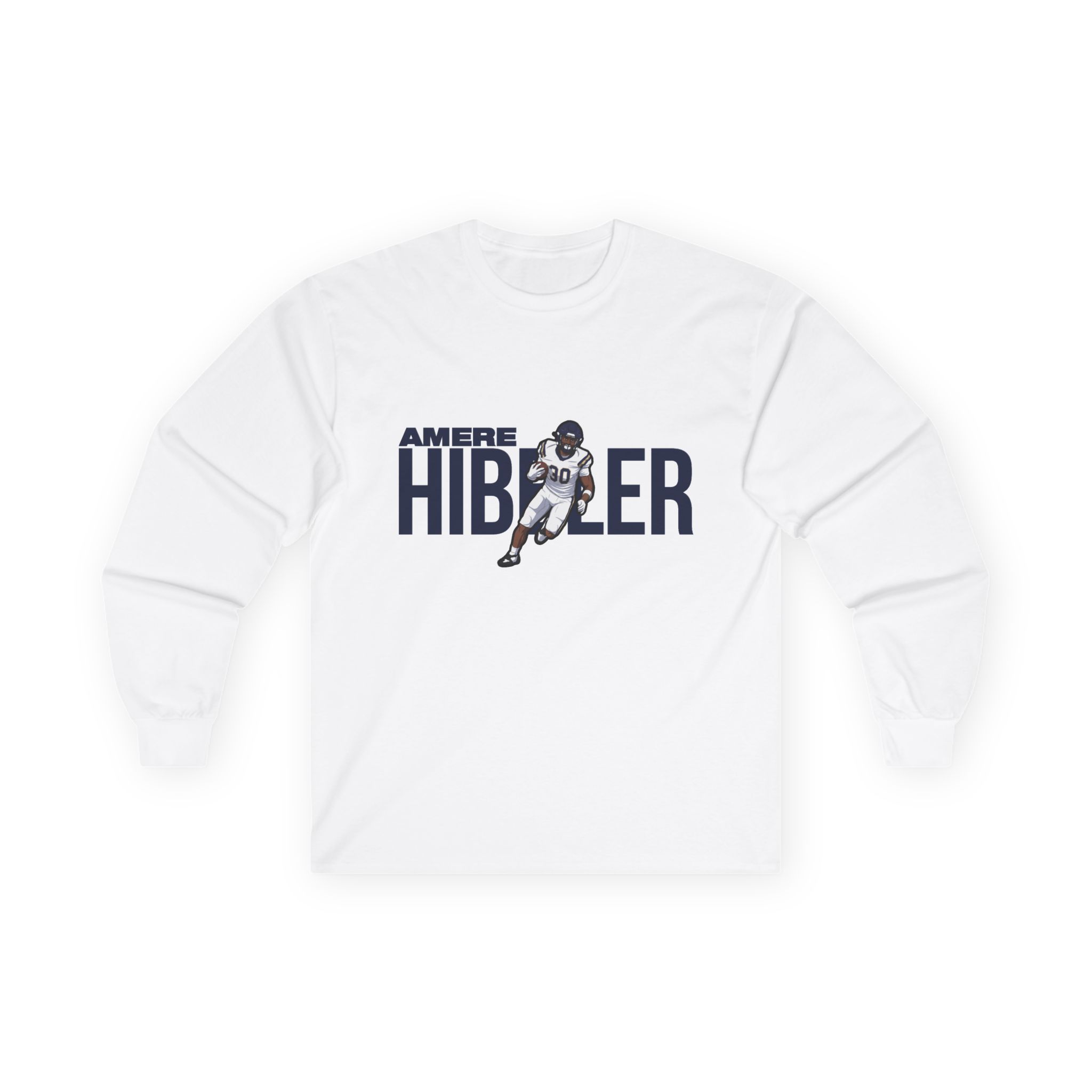 Long Sleeve Tee — character_player_name in White