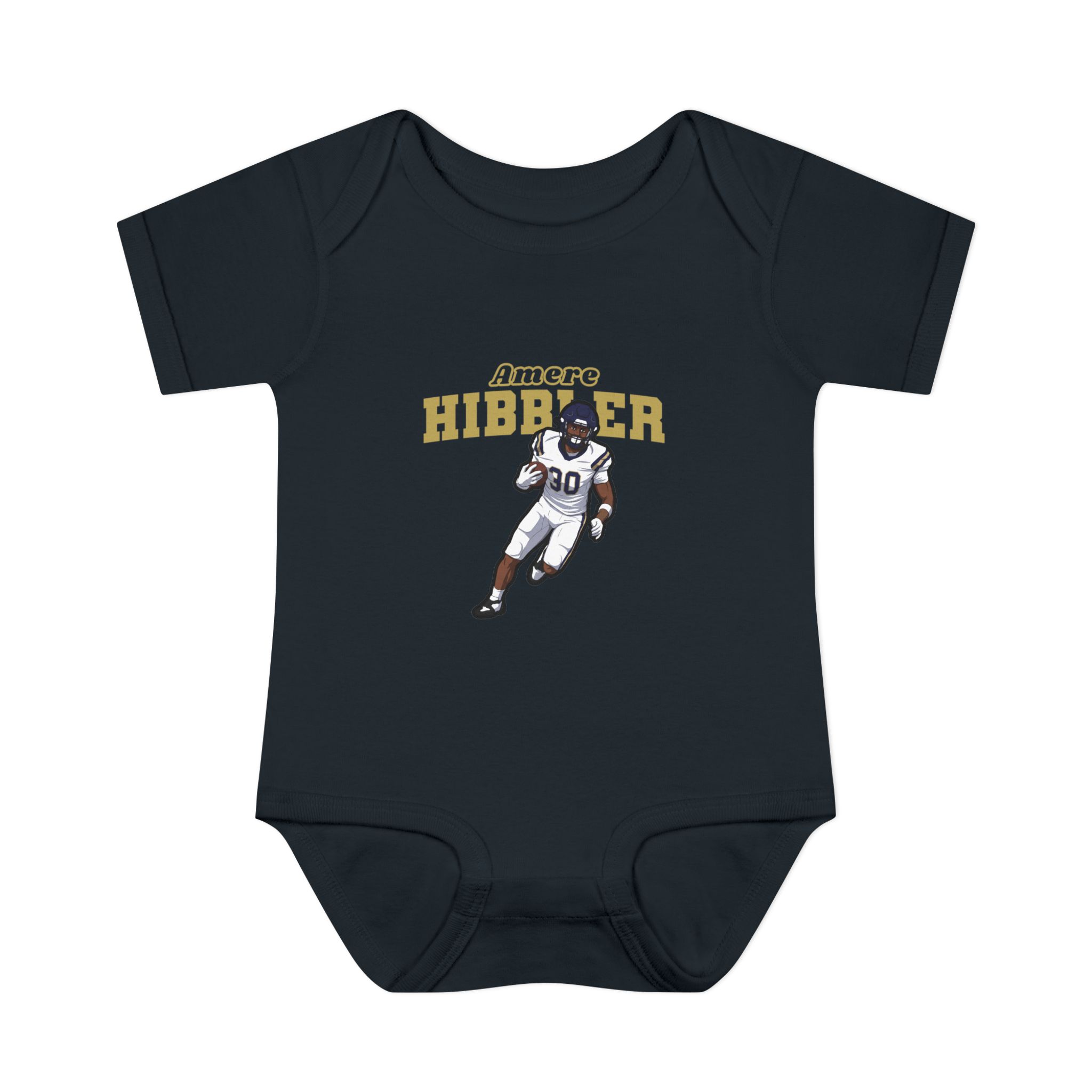 Baby Onesie — character_name_arch in Black