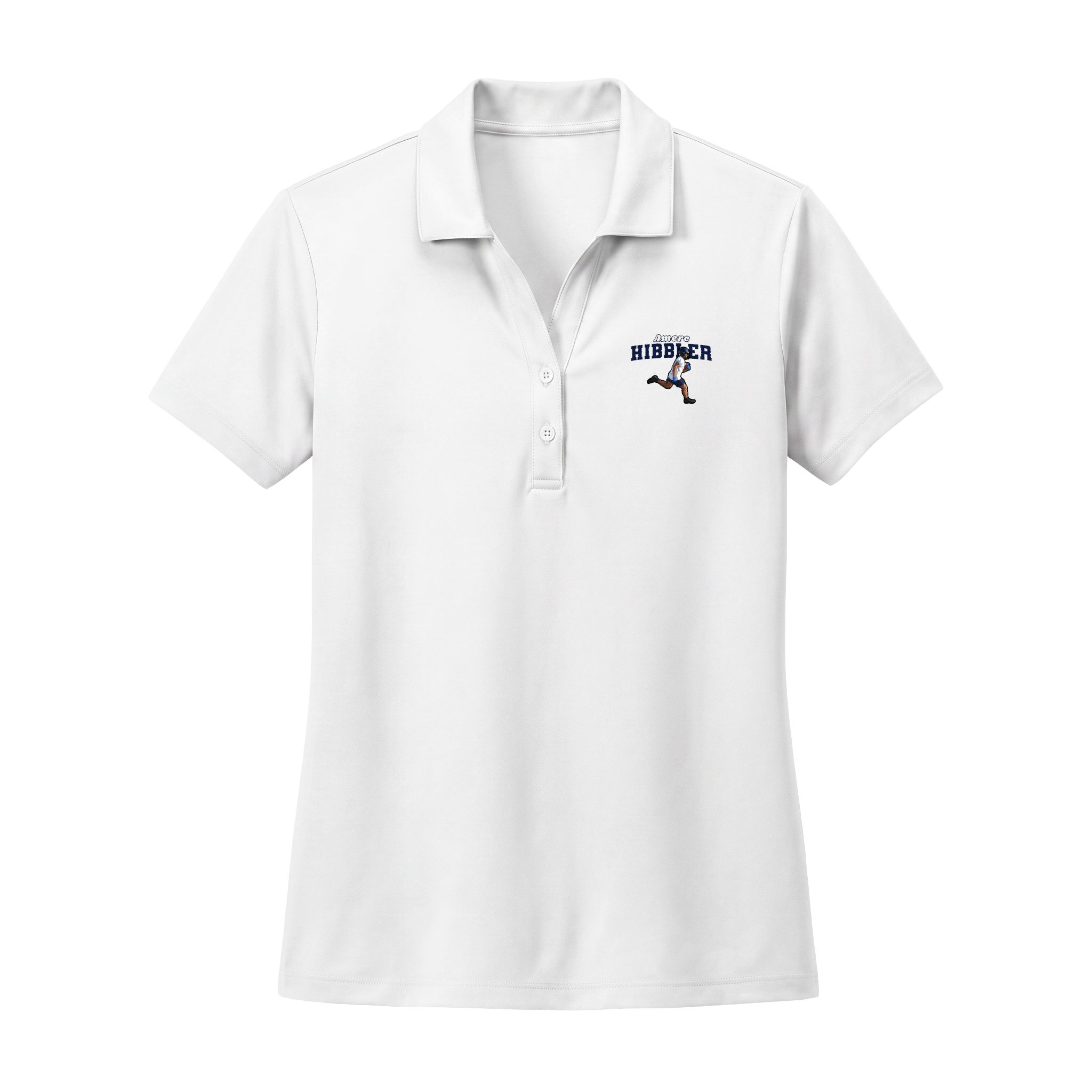 Women's Polo — character_name_arch in White