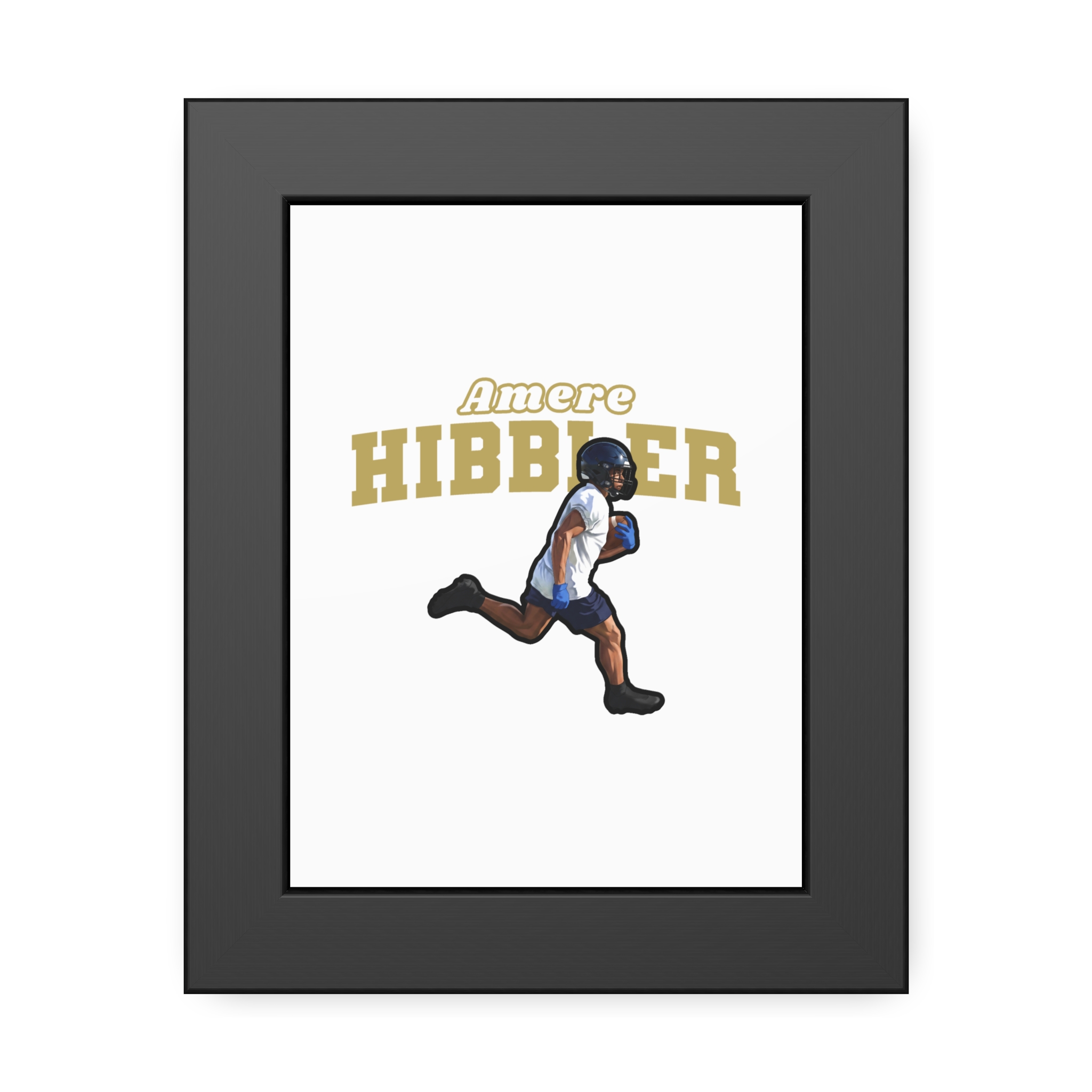 Framed Poster — character_name_arch in Black