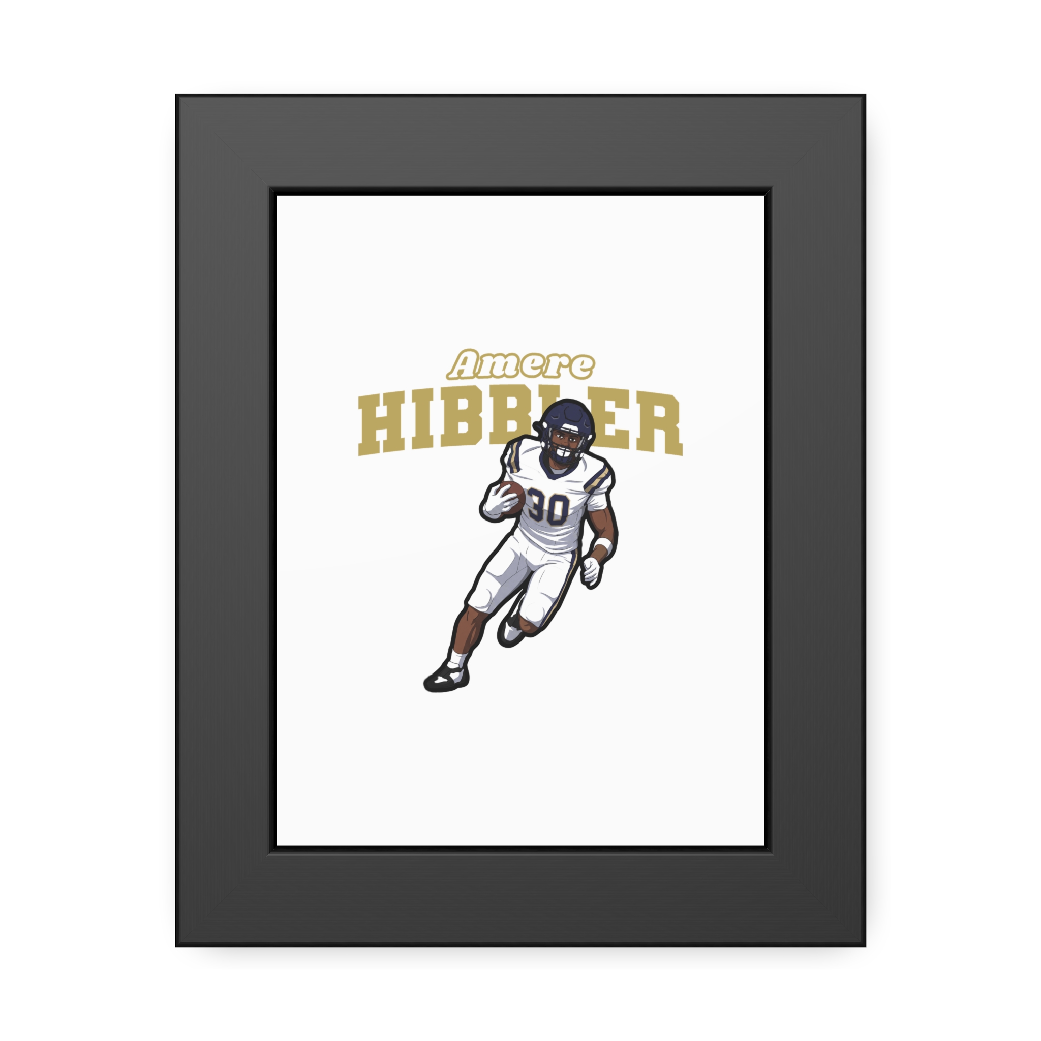 Framed Poster — character_name_arch in Black