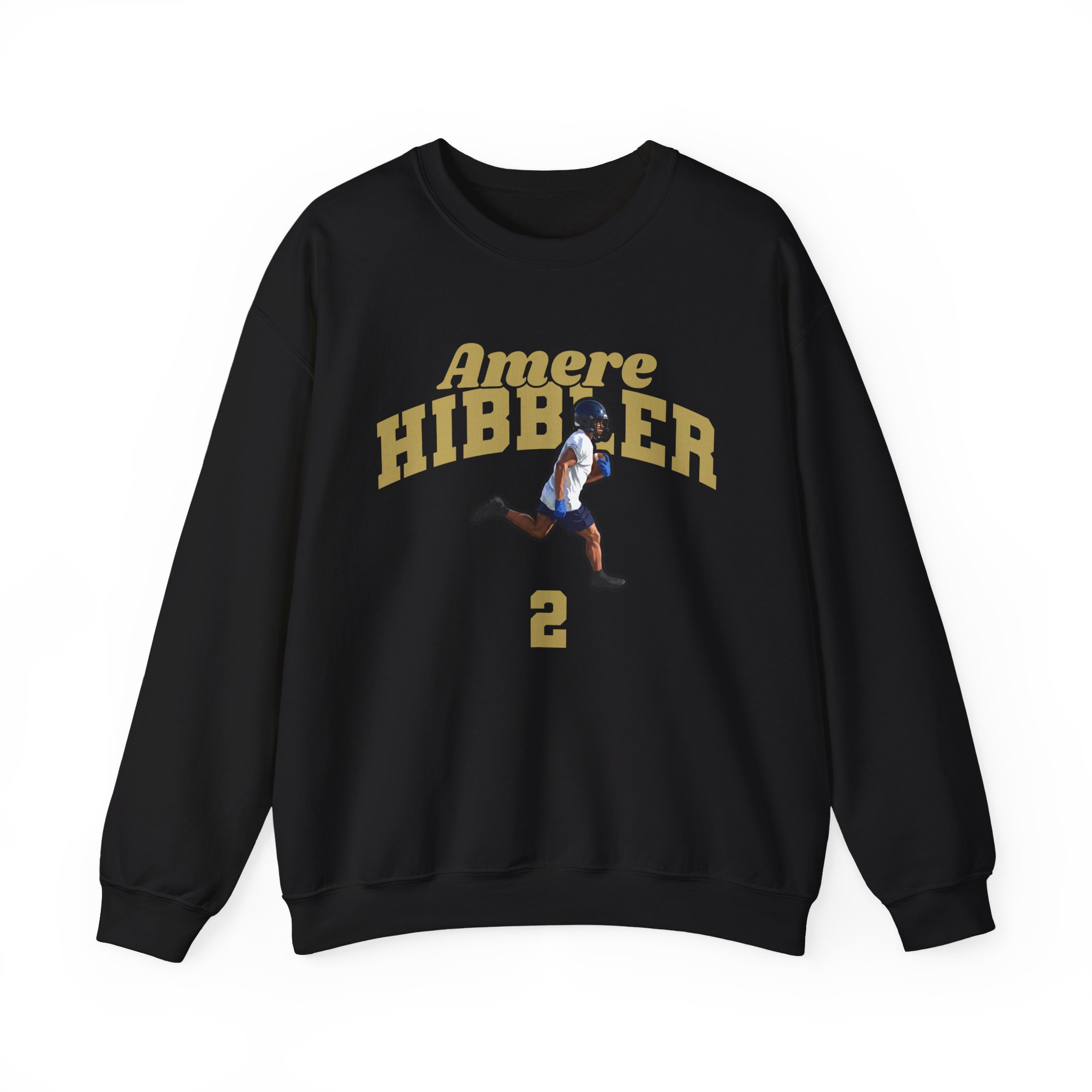 Crewneck Sweatshirt — character_signature_arch in Black