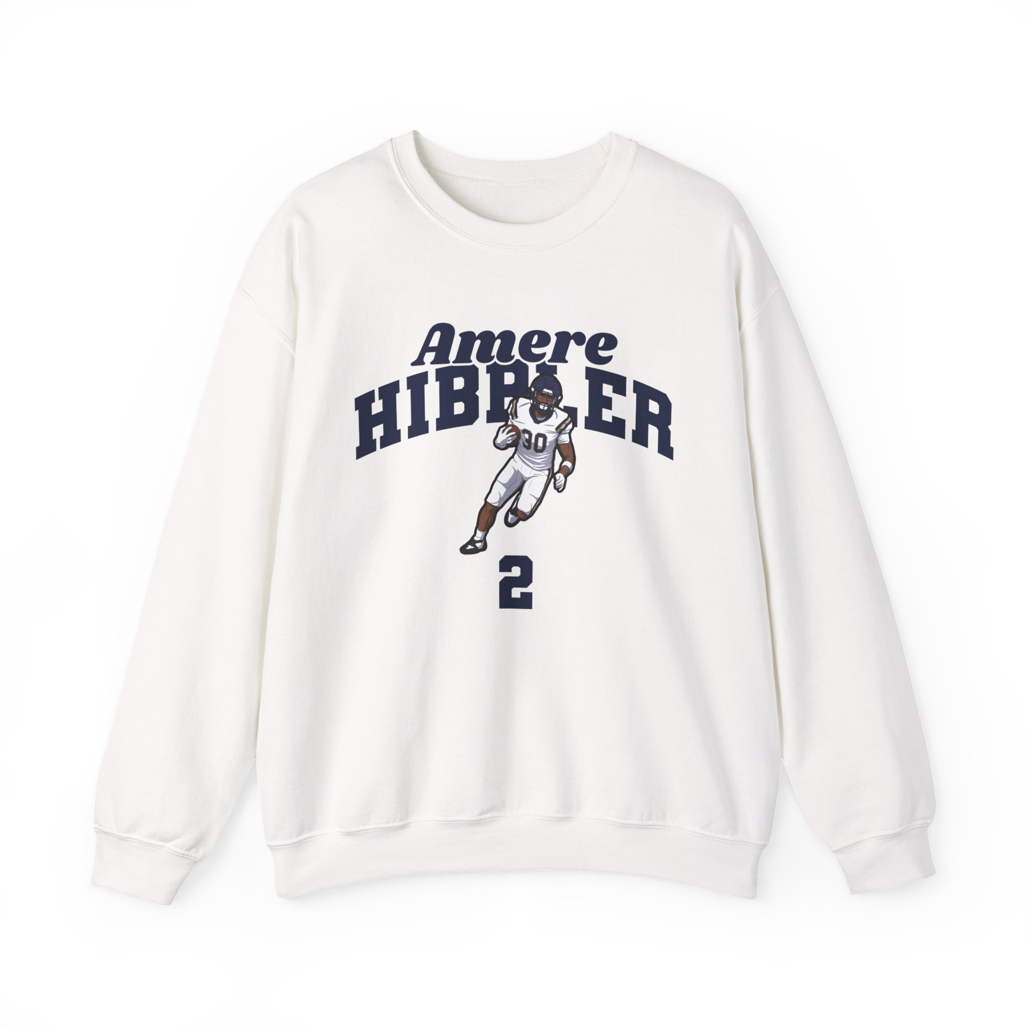 Crewneck Sweatshirt — character_signature_arch in White
