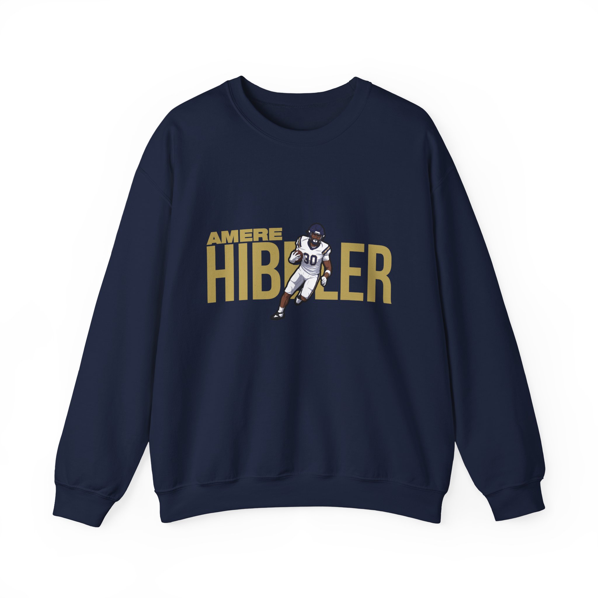 Crewneck Sweatshirt — character_player_name in Navy