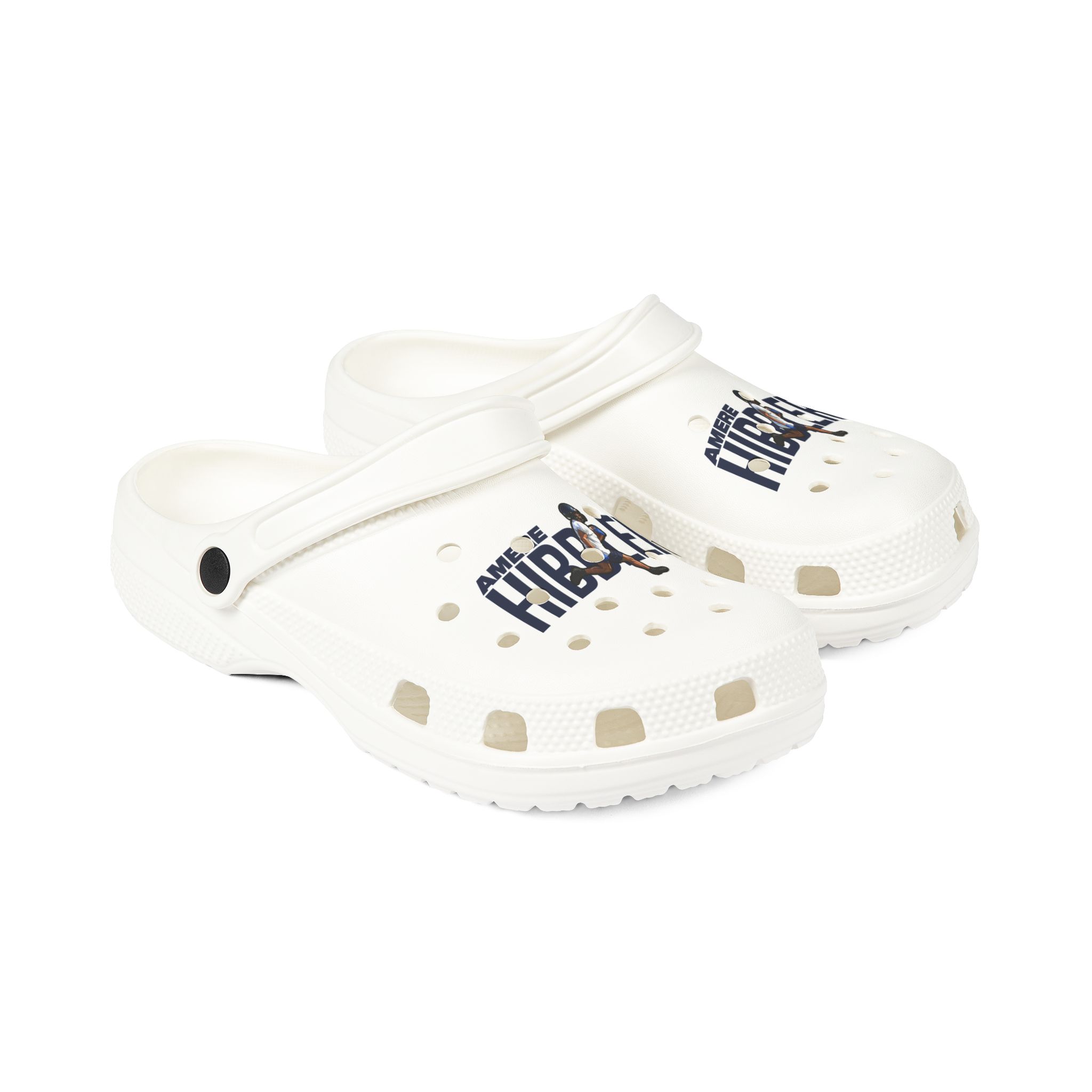 Rubber Clogs — character_player_name in White
