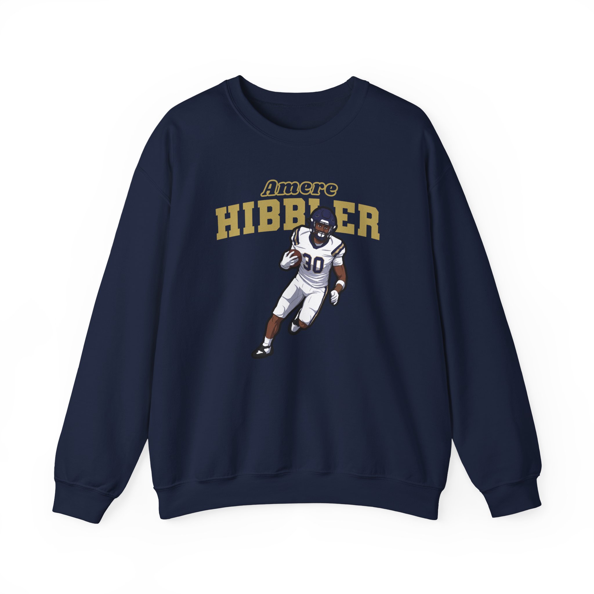 Crewneck Sweatshirt — character_name_arch in Navy
