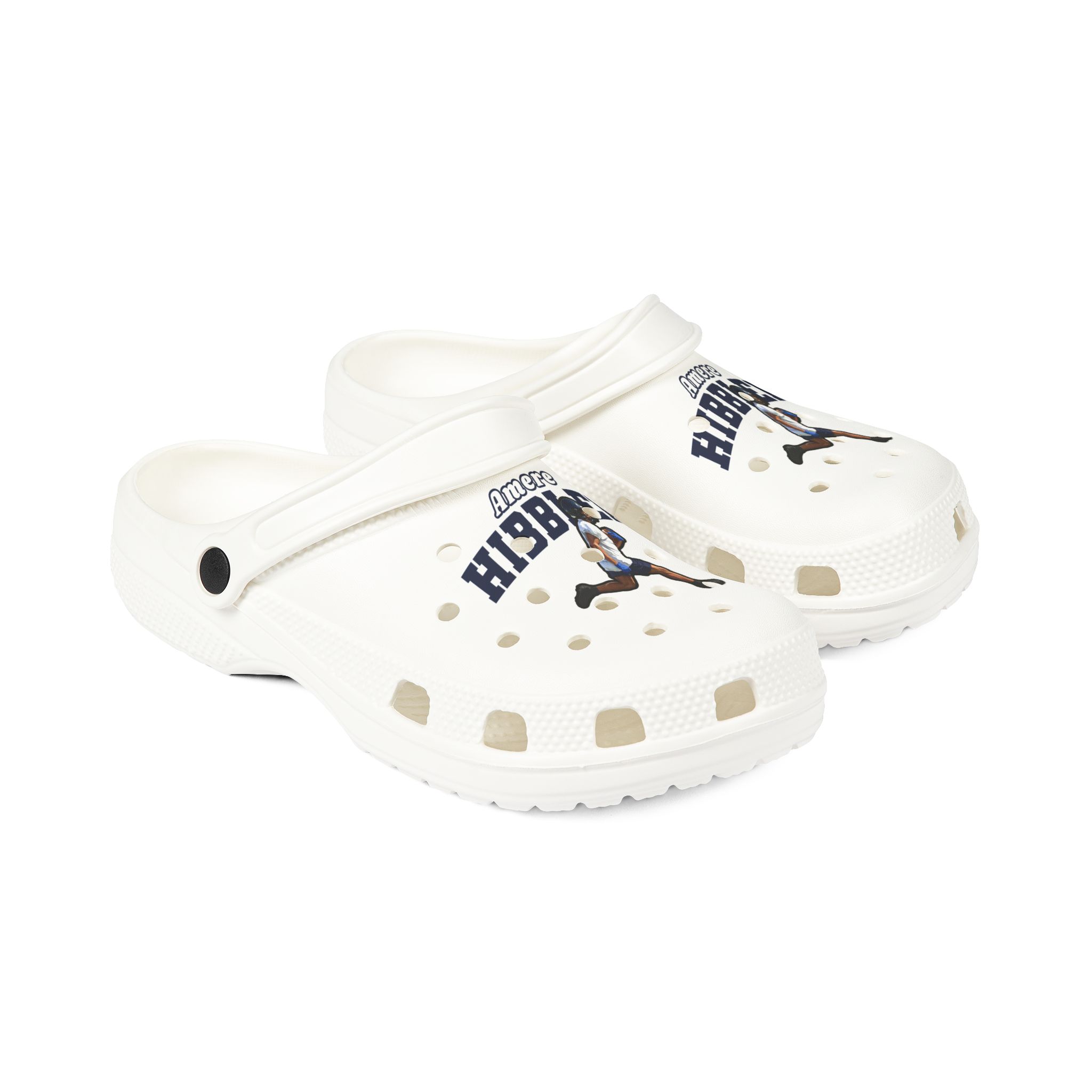 Rubber Clogs — character_name_arch in White