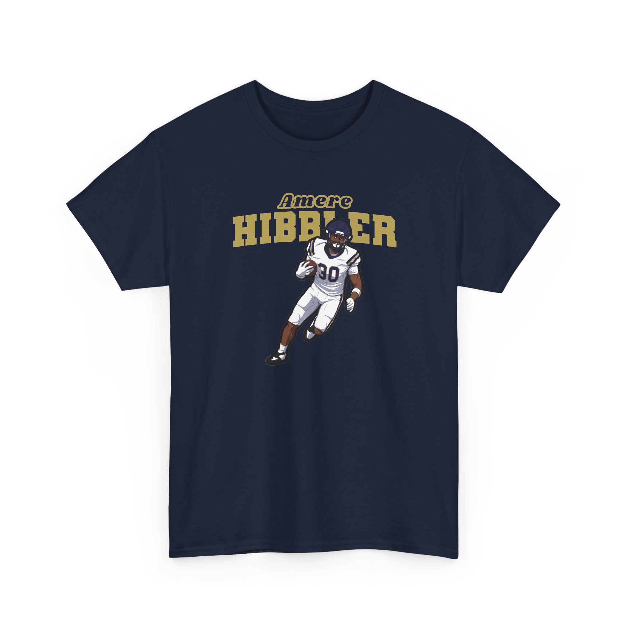 Tee — character_name_arch in Navy