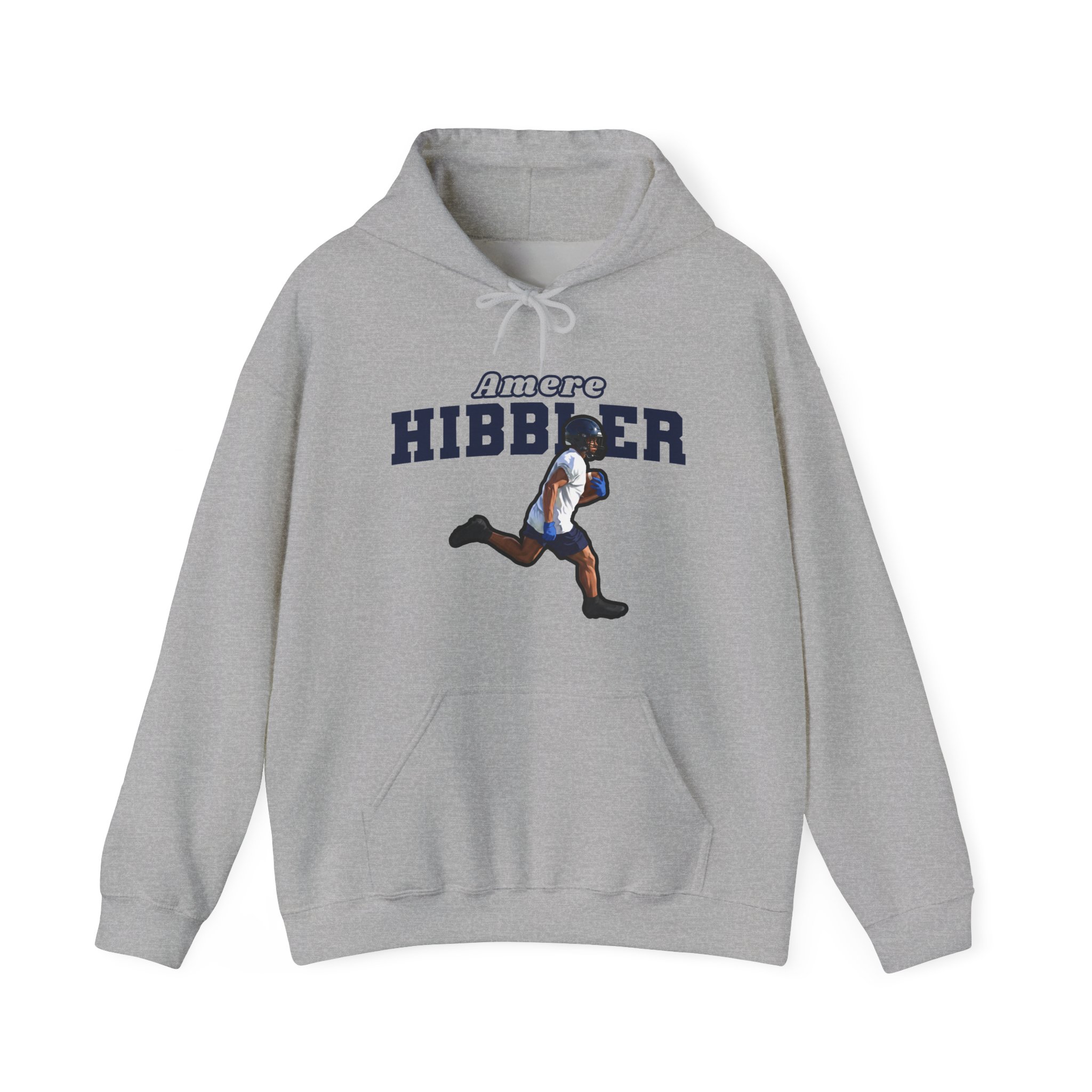 Hoodie — character_name_arch in Grey