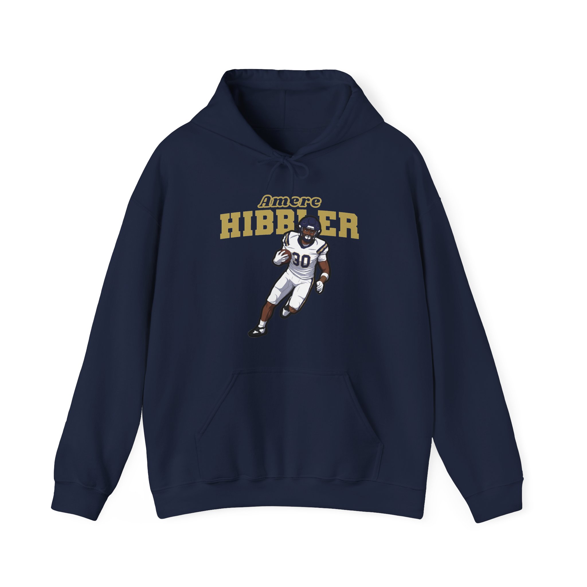 Hoodie — character_name_arch in Navy