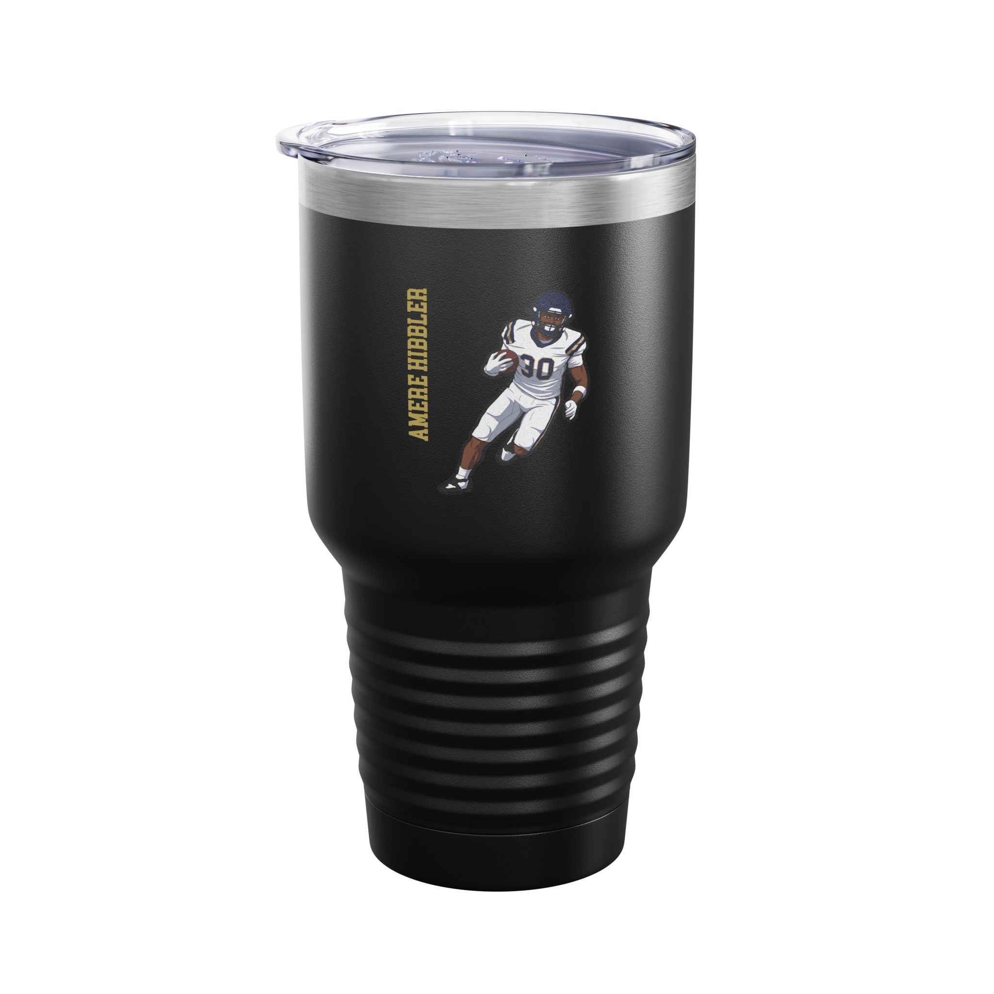 30oz Tumbler — character_name_vertical in Black