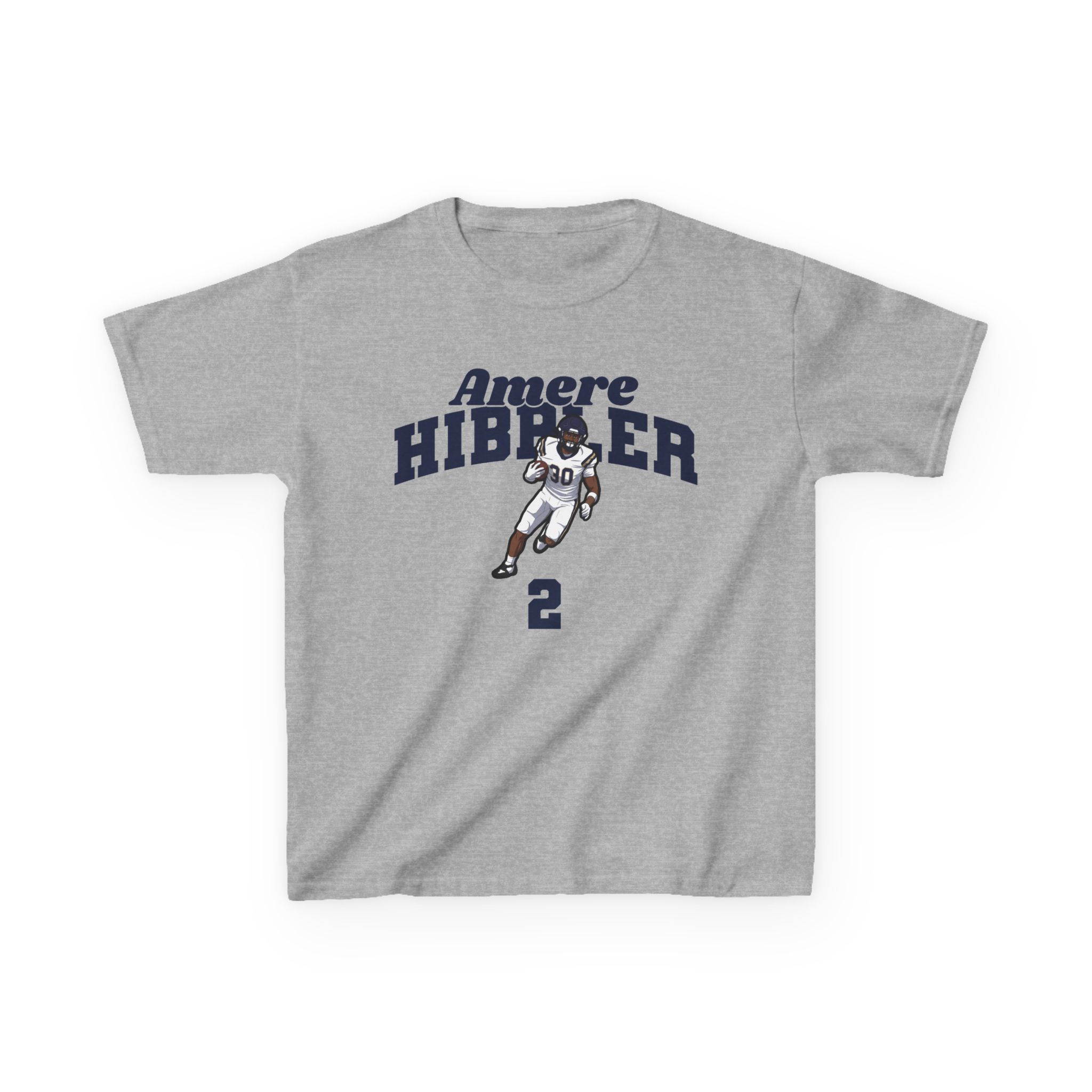 Youth Tee — character_signature_arch in Grey