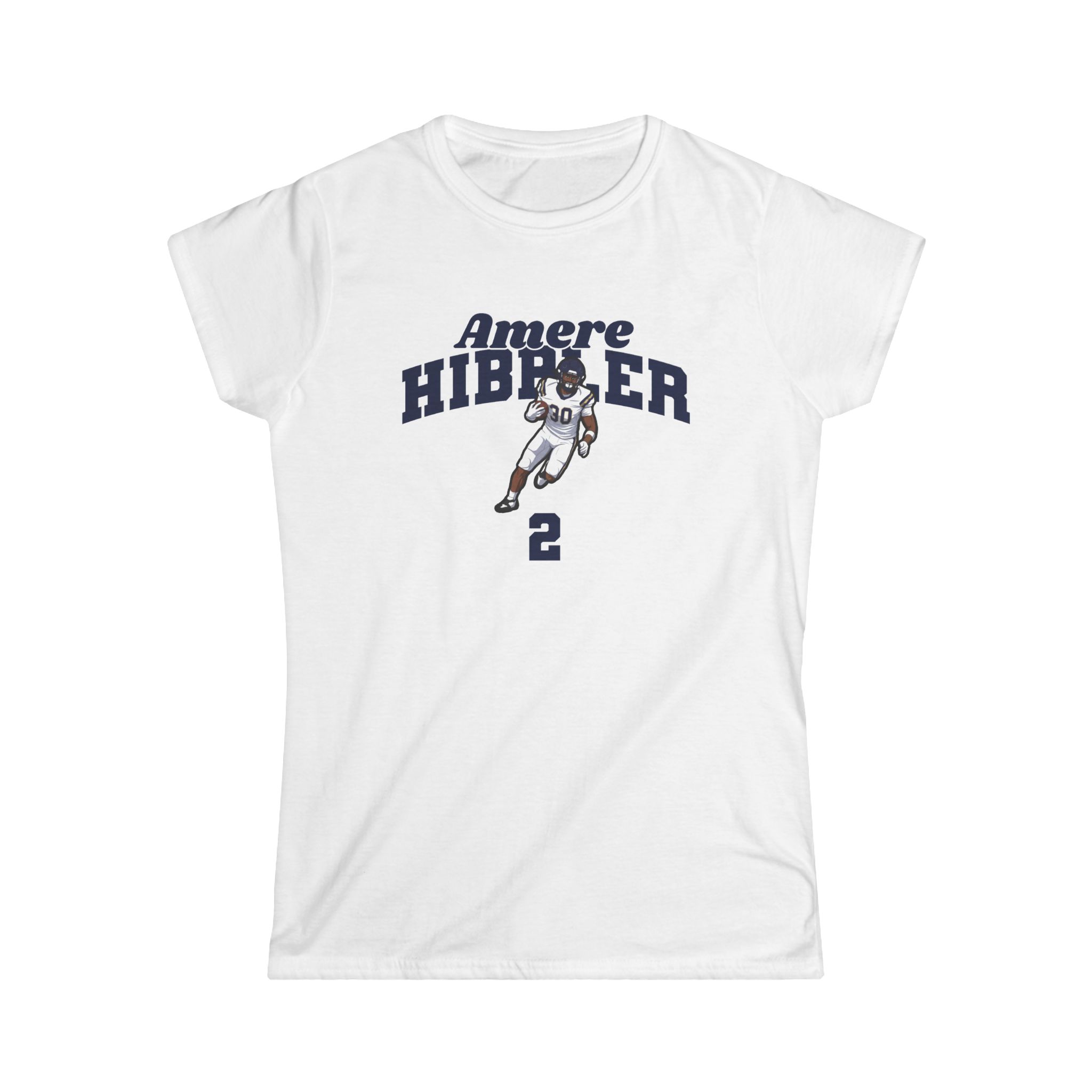 Women's Softstyle Tee — character_signature_arch in White