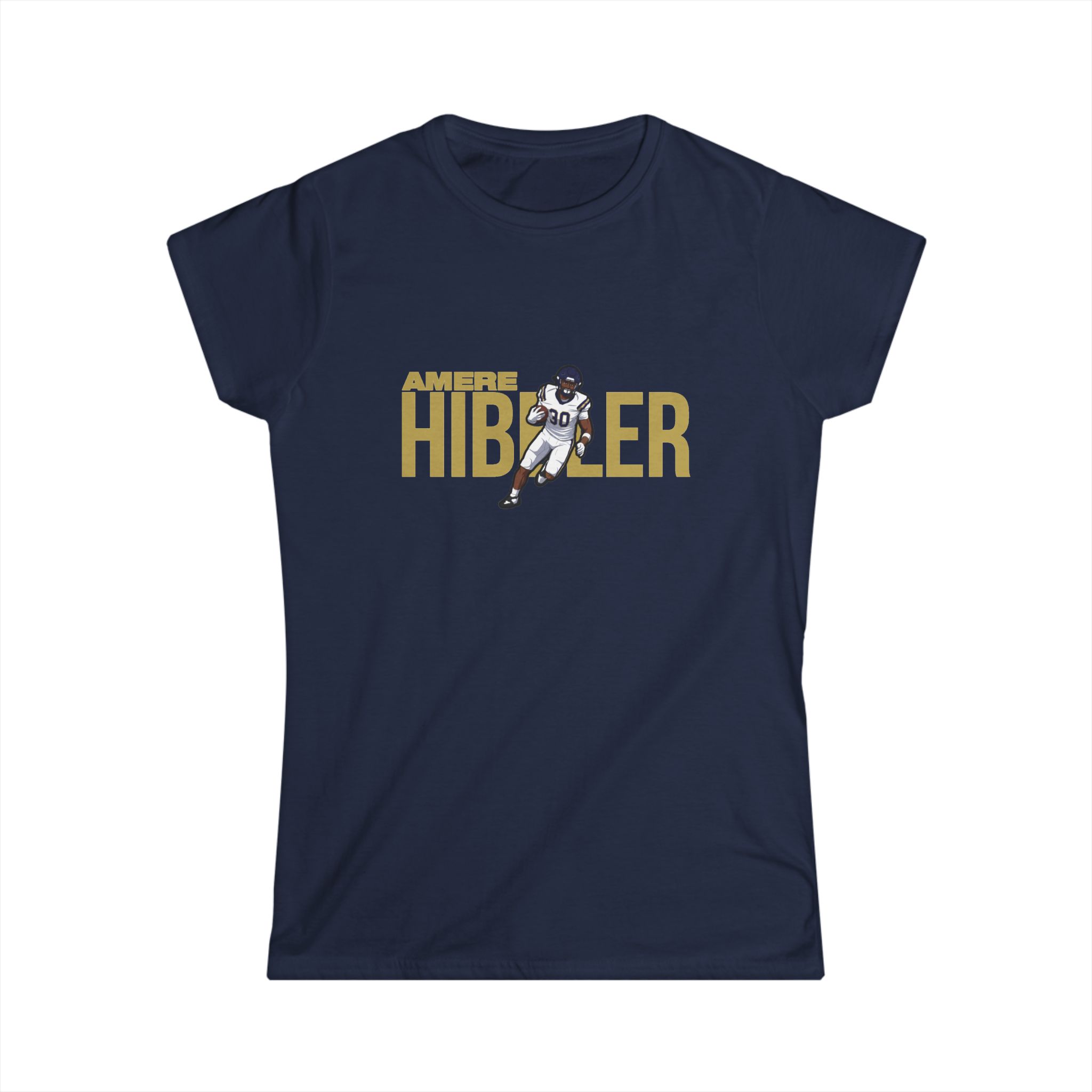 Women's Softstyle Tee — character_player_name in Navy