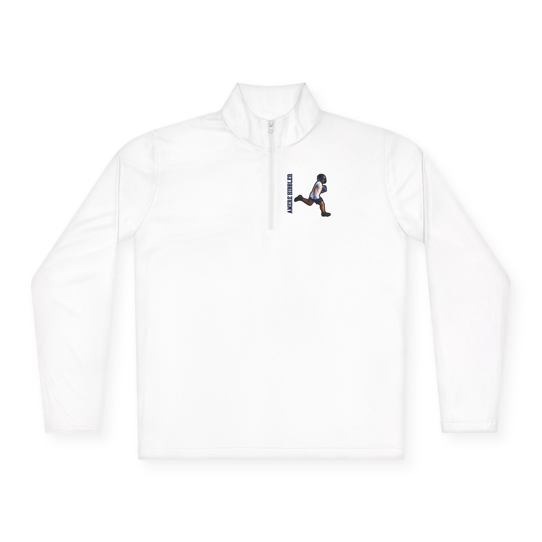 Q-Zip Pullover — character_name_vertical in White