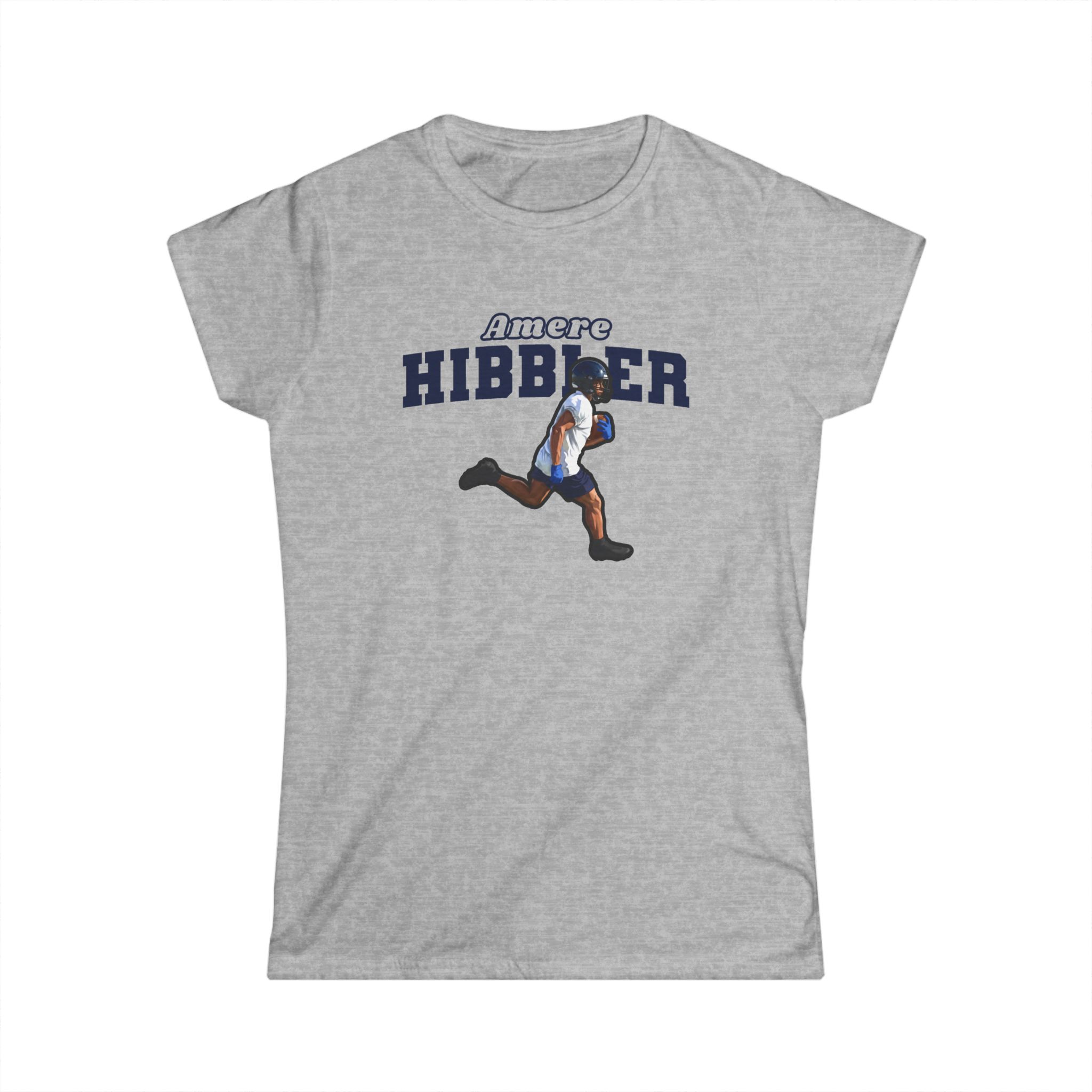 Women's Softstyle Tee — character_name_arch in Grey