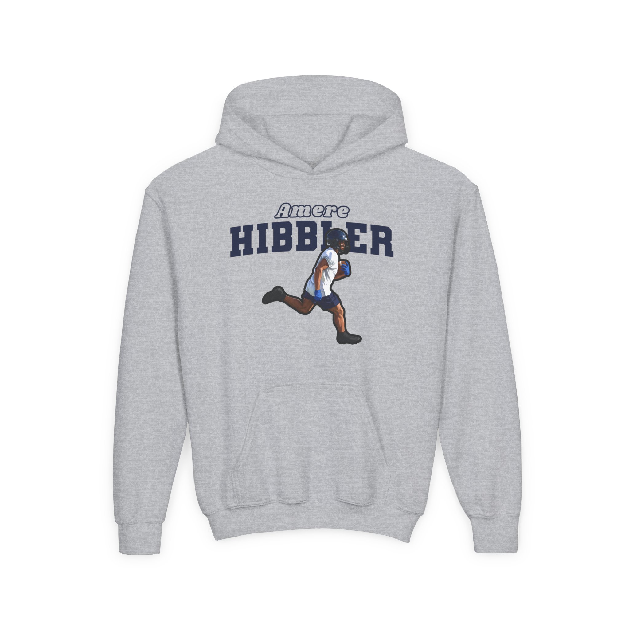 Youth Hoodie — character_name_arch in Grey