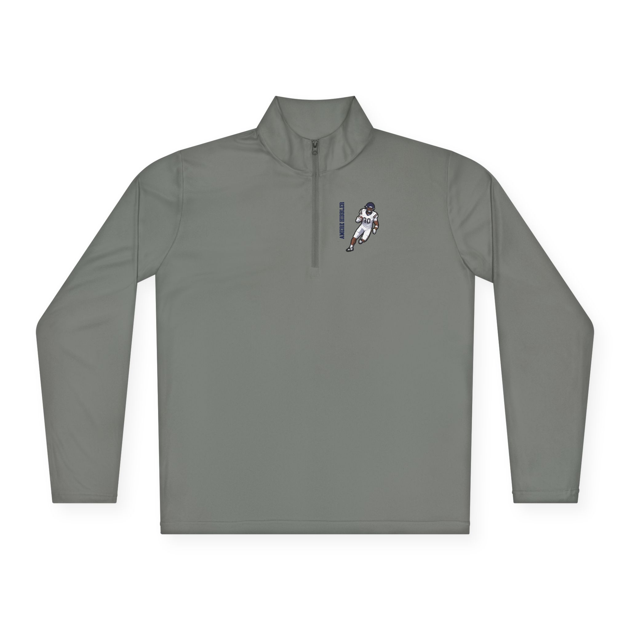 Q-Zip Pullover — character_name_vertical in Grey