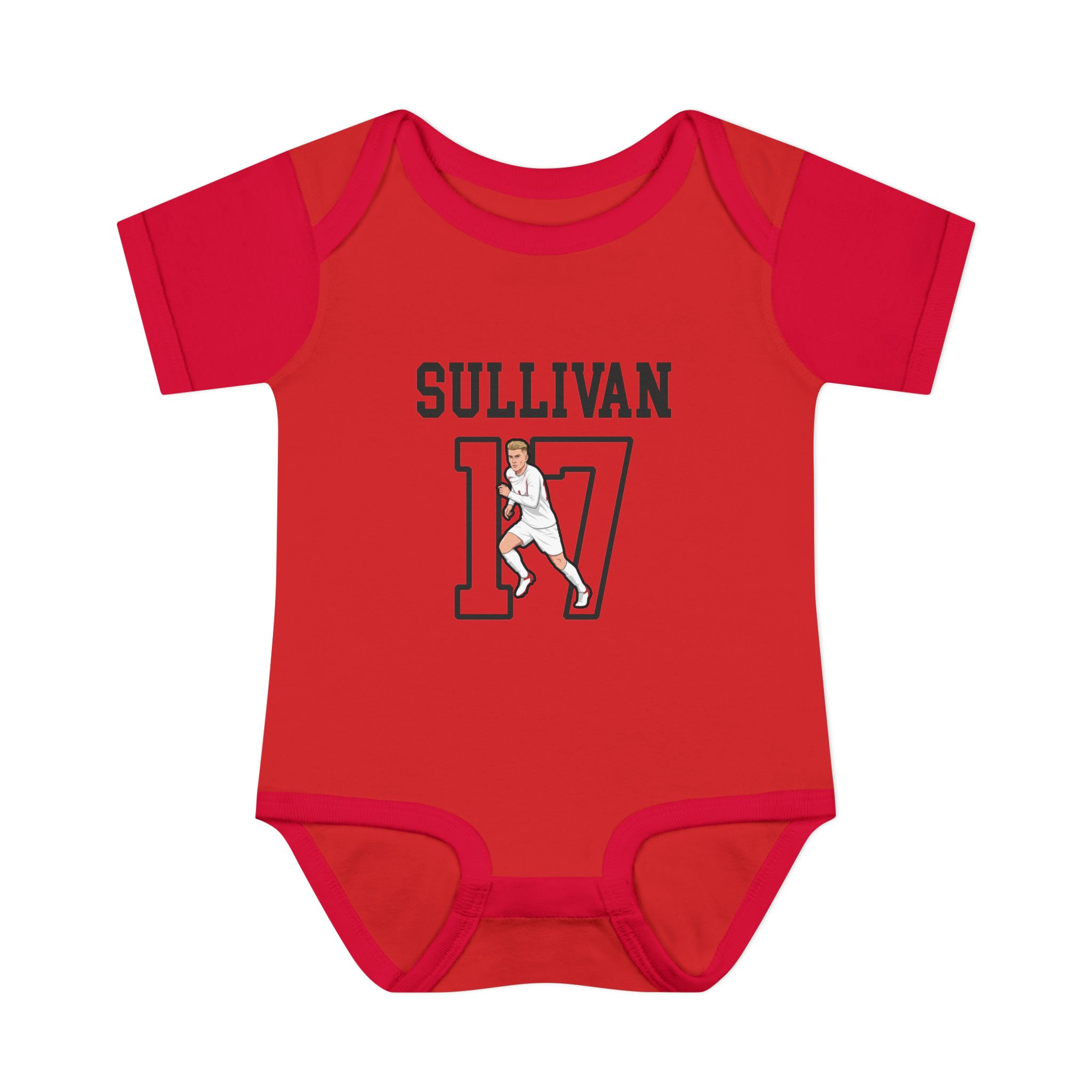 Baby Onesie — character_shirsey in Red