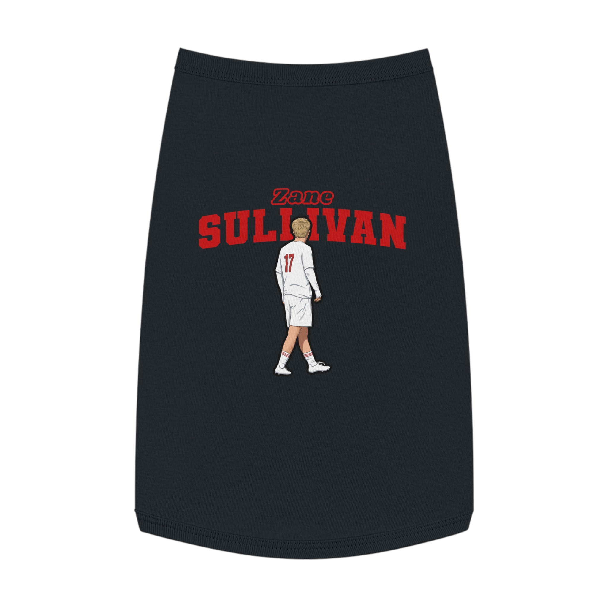 Pet Tank Top — character_name_arch in White