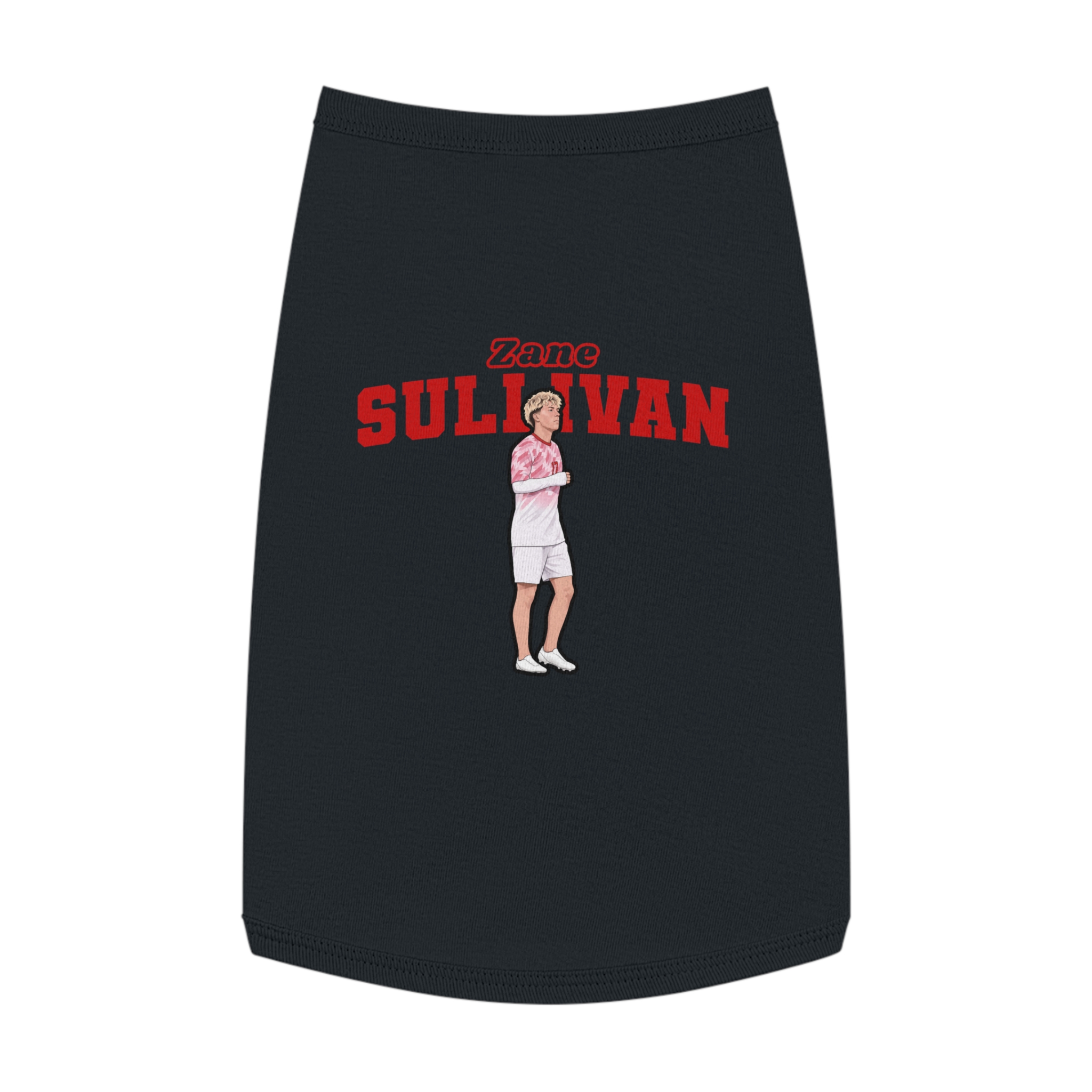 Pet Tank Top — character_name_arch in Black