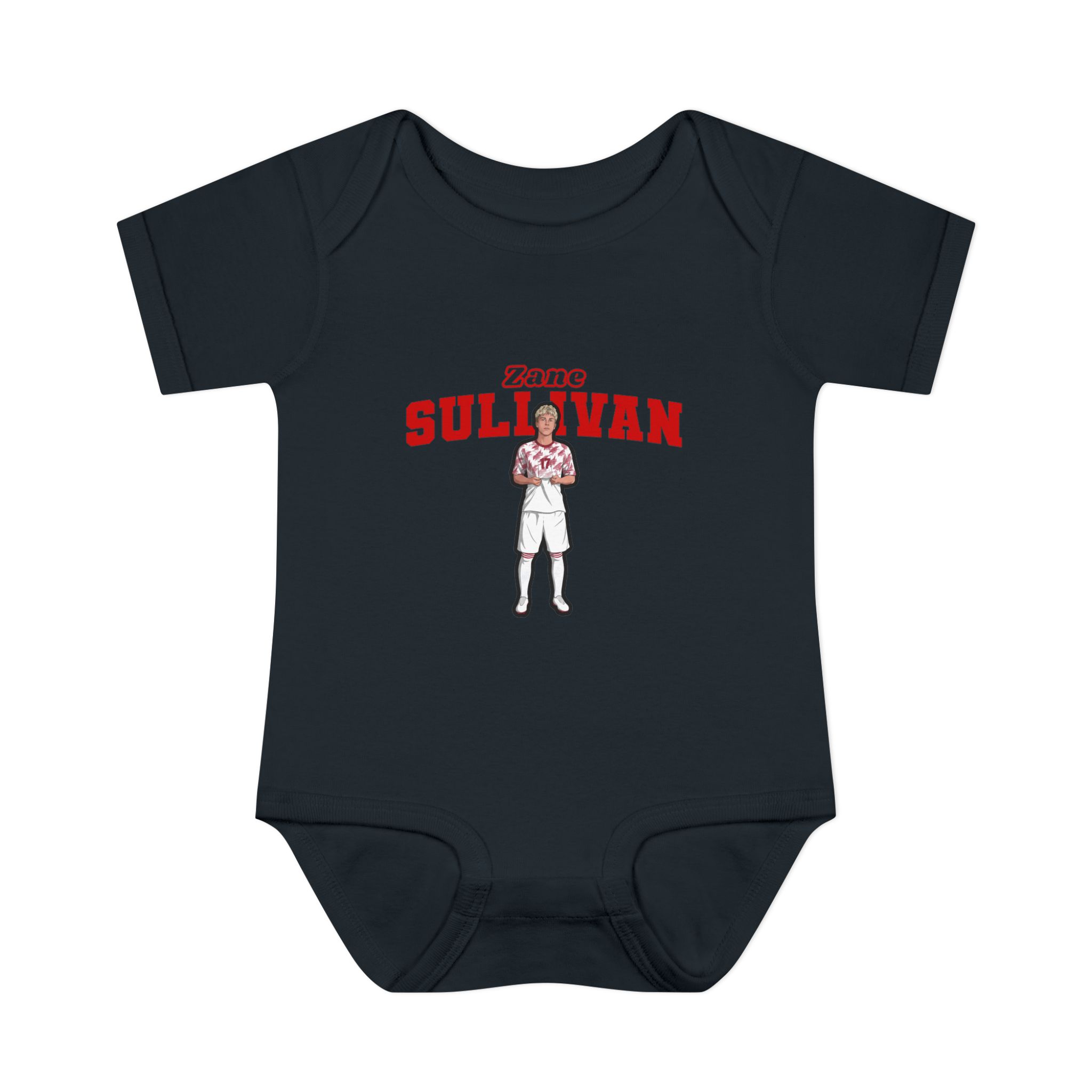 Baby Onesie — character_name_arch in Black